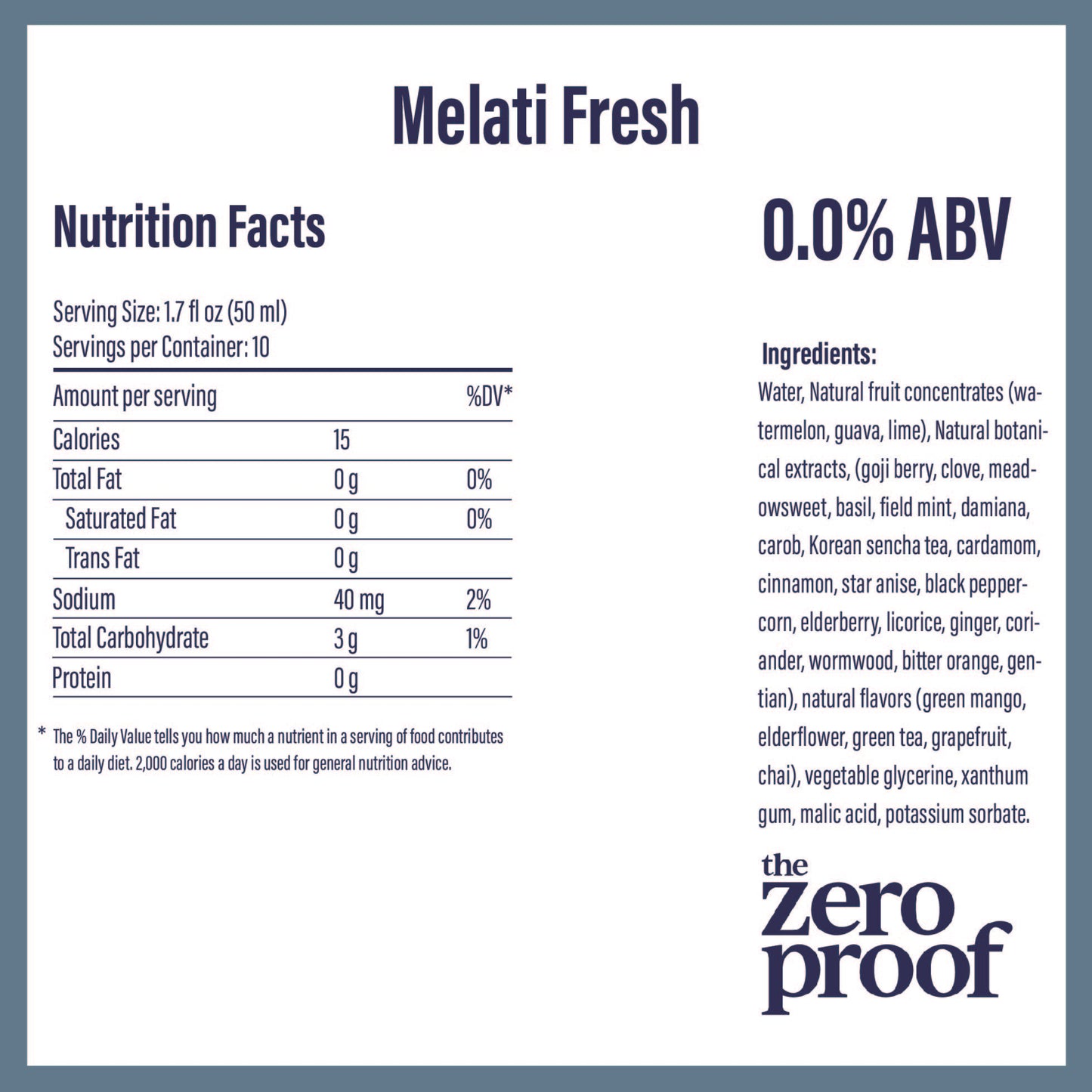 Melati Fresh Non-Alcoholic Botanical Spirits (500 mL)