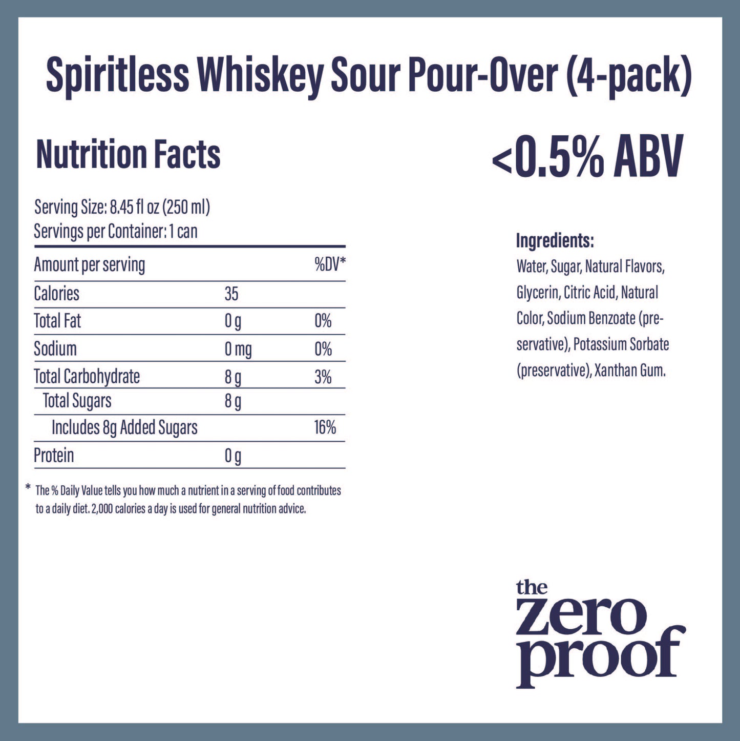 Spiritless Whiskey Sour Pour-Over (4-pack)