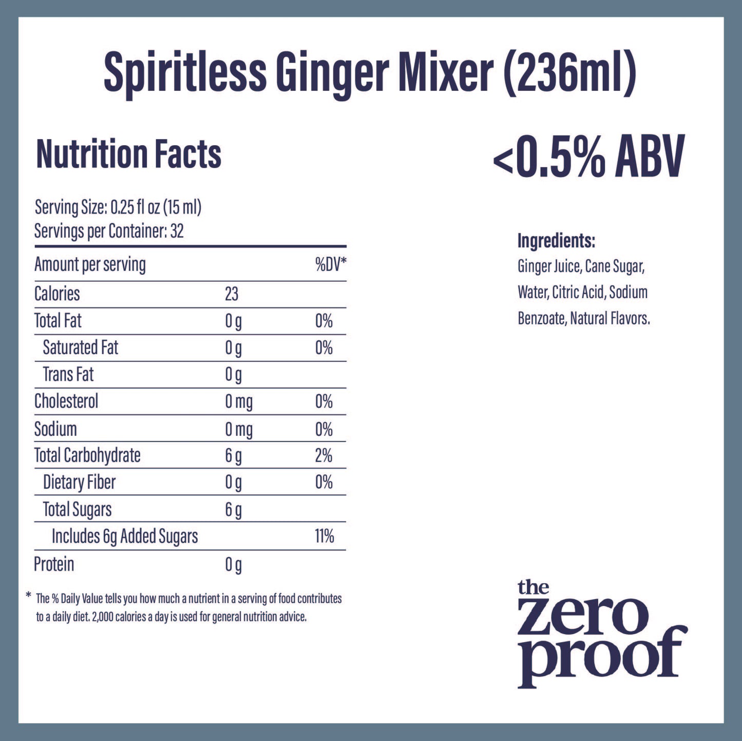 Spiritless Ginger Mixer (236ml)