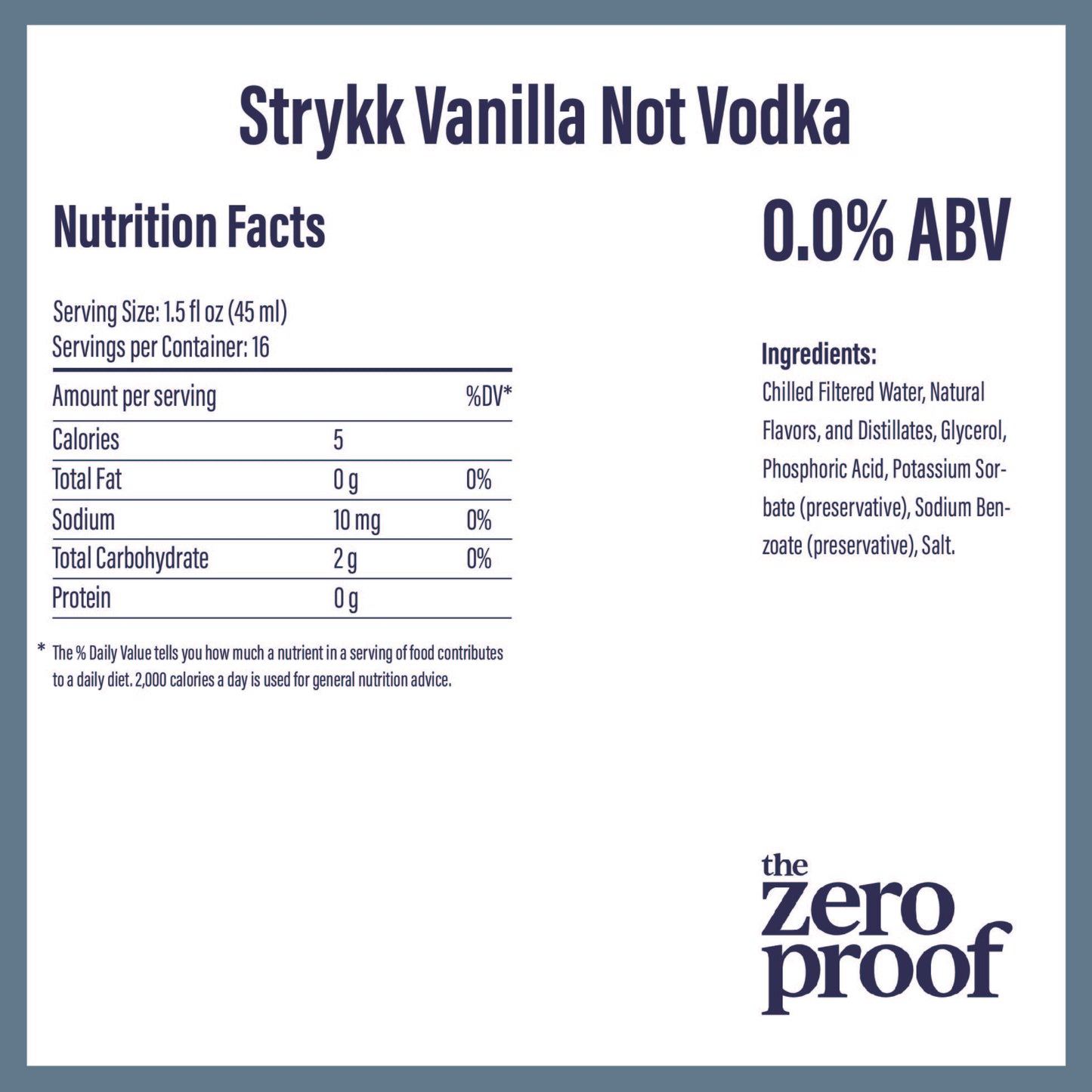Strykk Not Vodka Vanilla (700 ml)