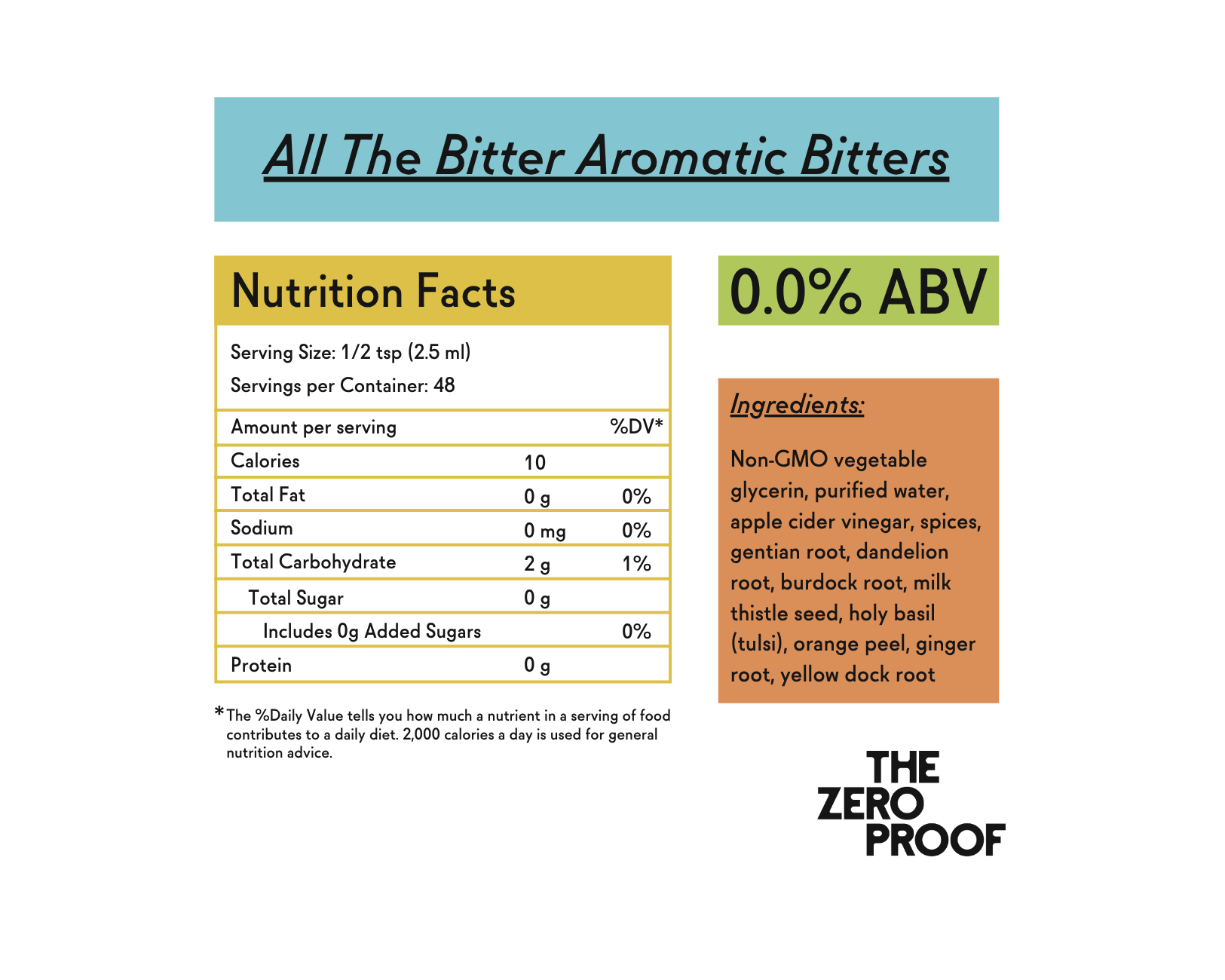All The Bitter Aromatic Bitters - The Zero Proof