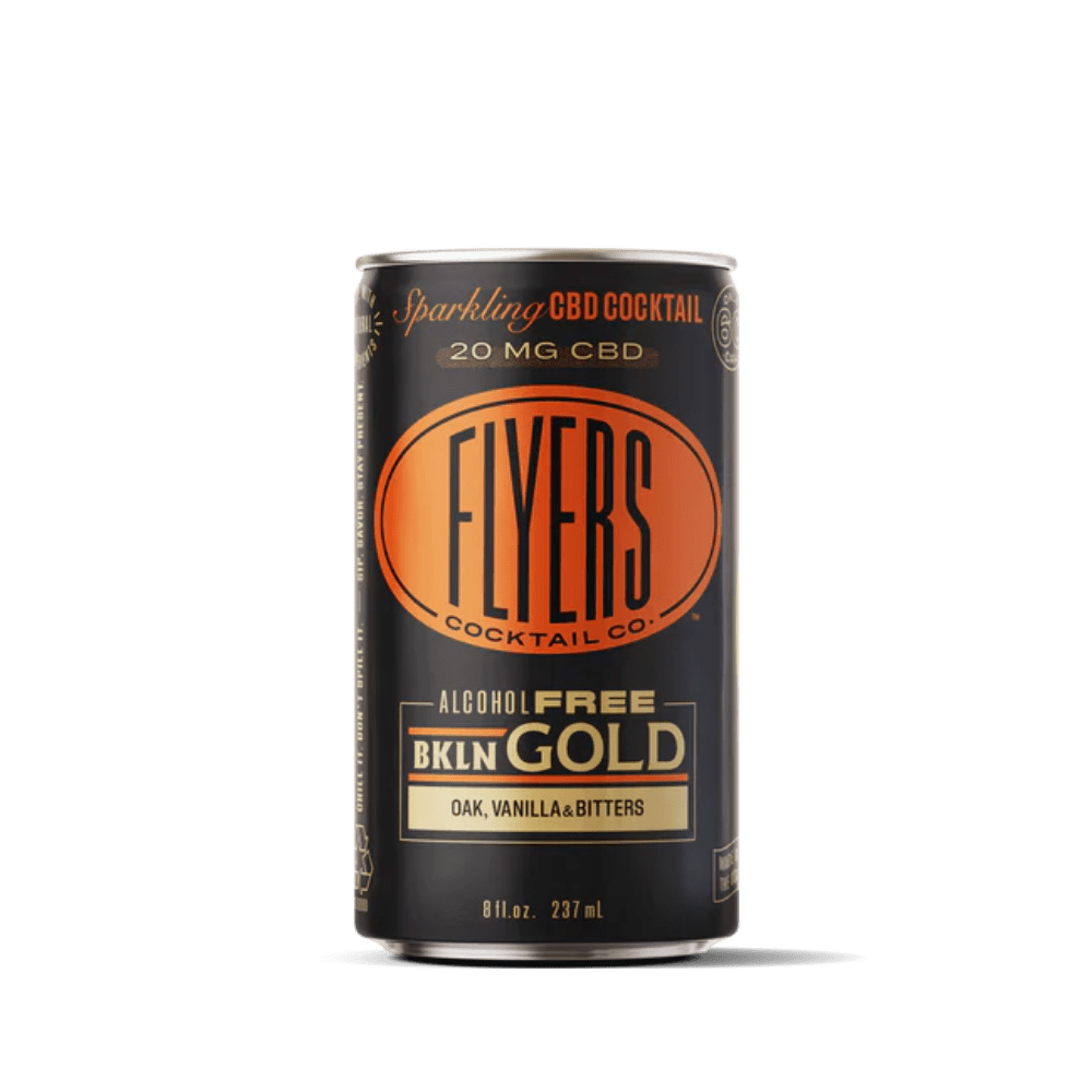 Bkln Gold Sparkling CBD Cocktail (4 - Pack) - The Zero Proof