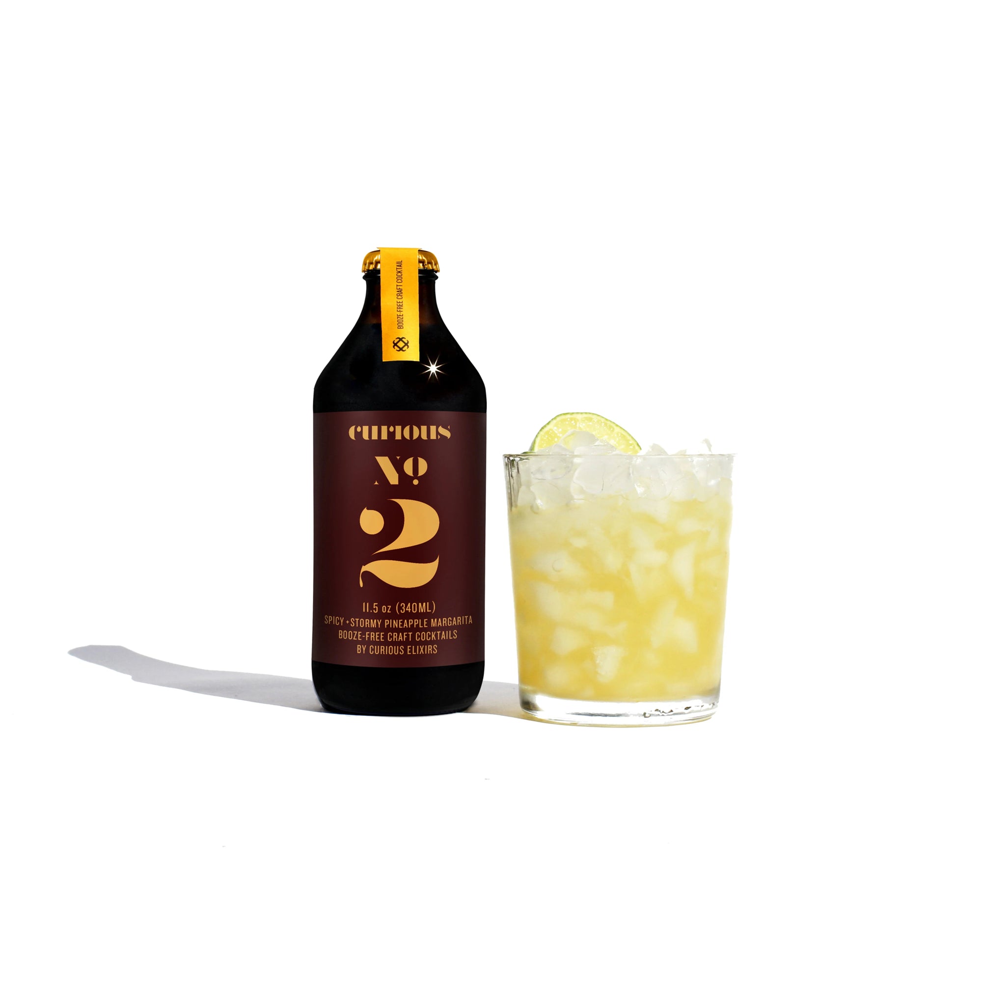 Curious Elixir No. 2 (Pineapple Margarita/Dark 'n' Stormy) - The Zero Proof