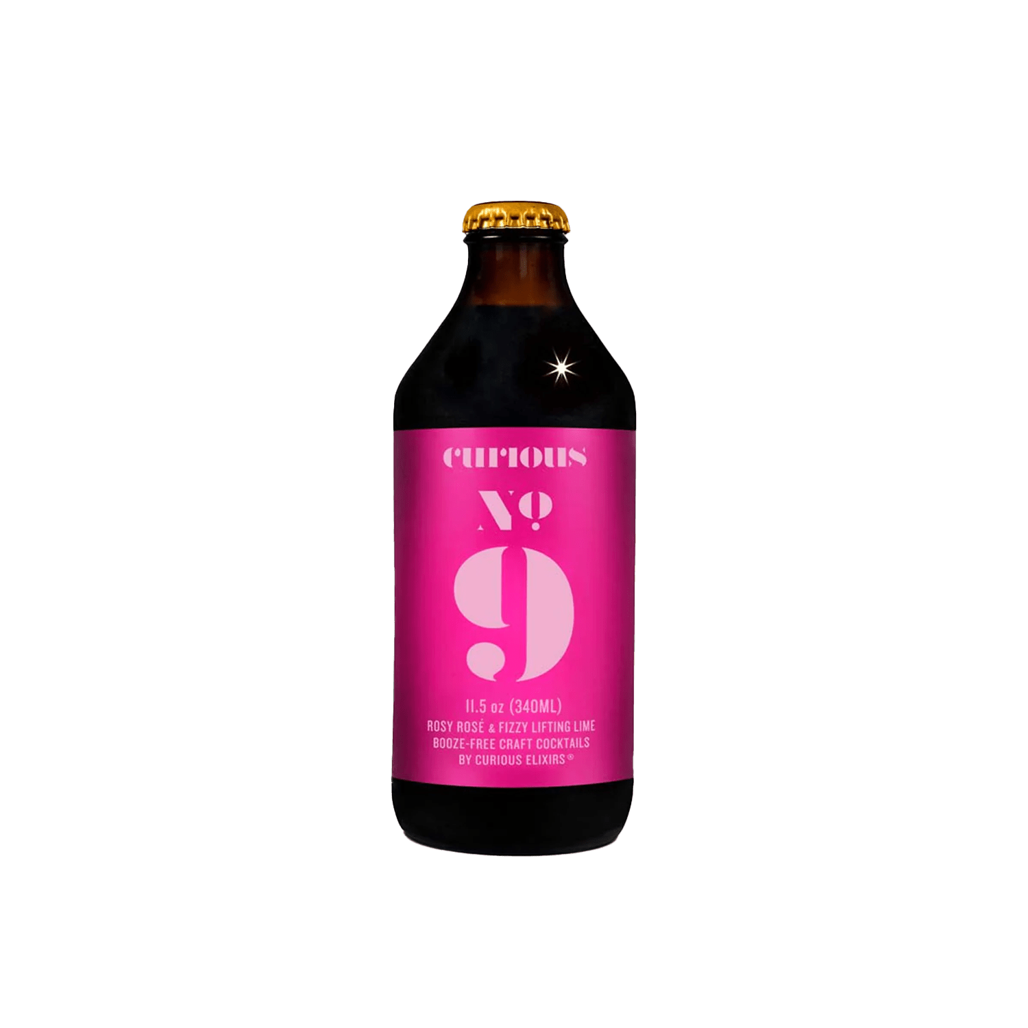 Curious Elixir No. 9 - Sparkling Rosé with Key Lime - The Zero Proof