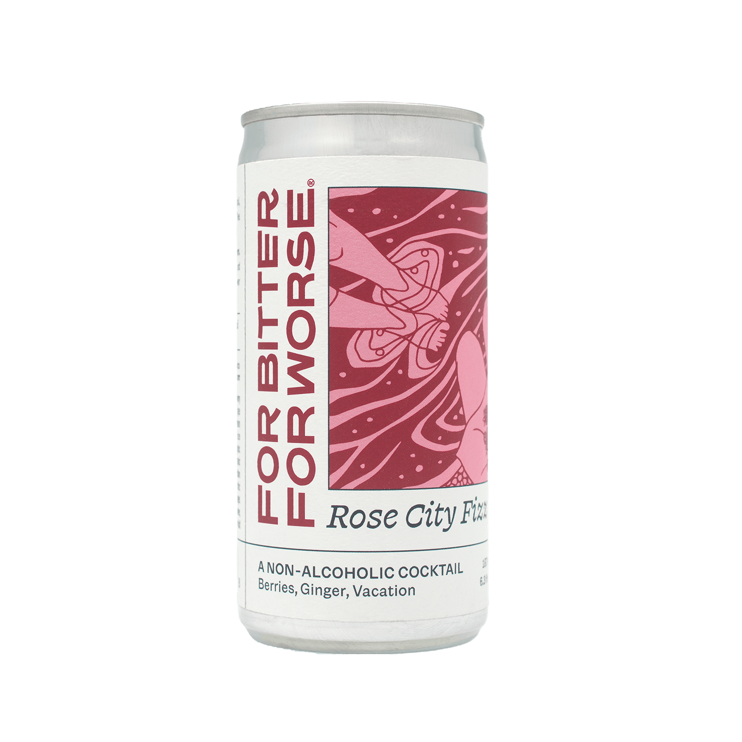For Bitter For Worse Rose City Fizz Non-Alcoholic Cocktail (4-Pack)