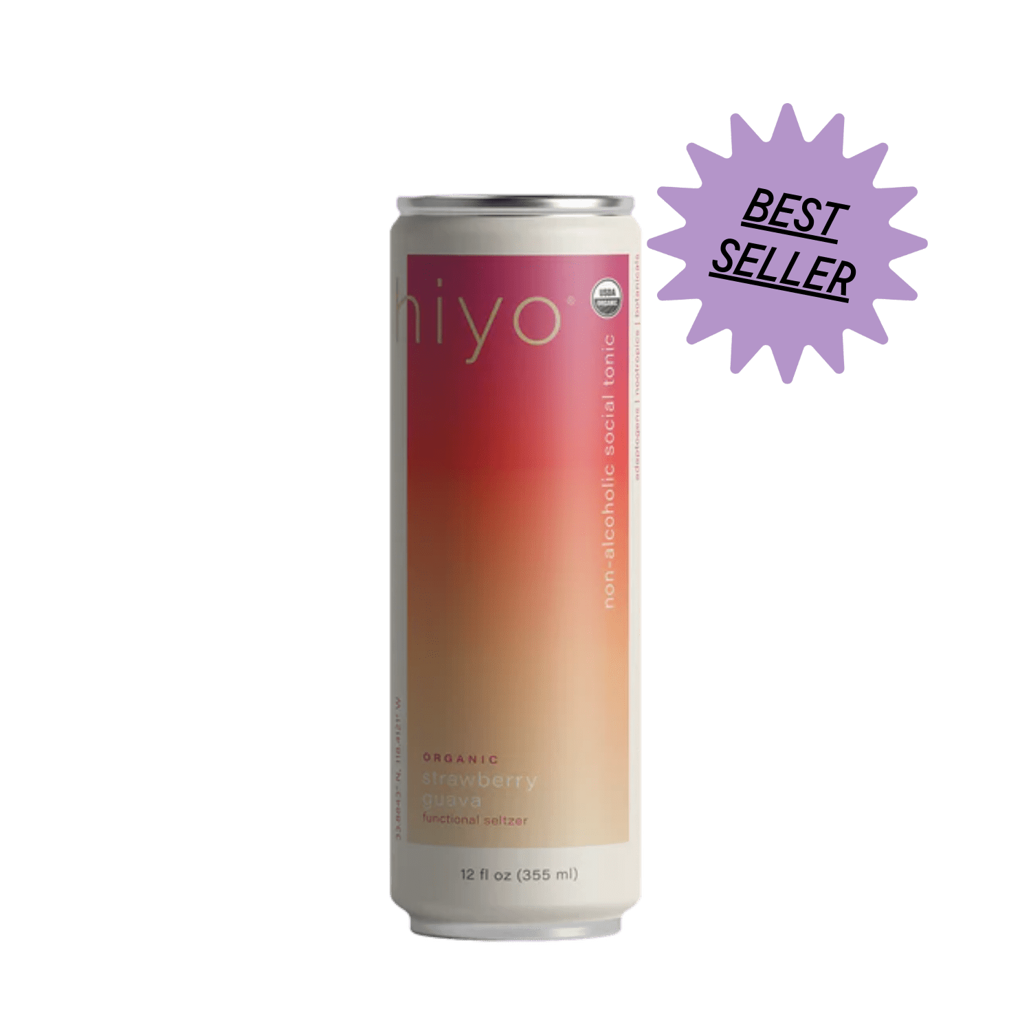 Hiyo Strawberry-Guava Non-Alcoholic Social Tonic (4-pack)