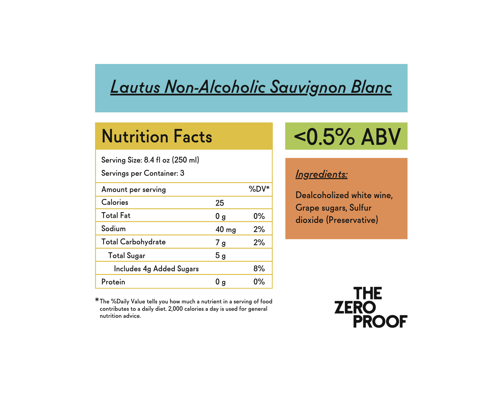 Lautus Non - Alcoholic Sauvignon Blanc - The Zero Proof