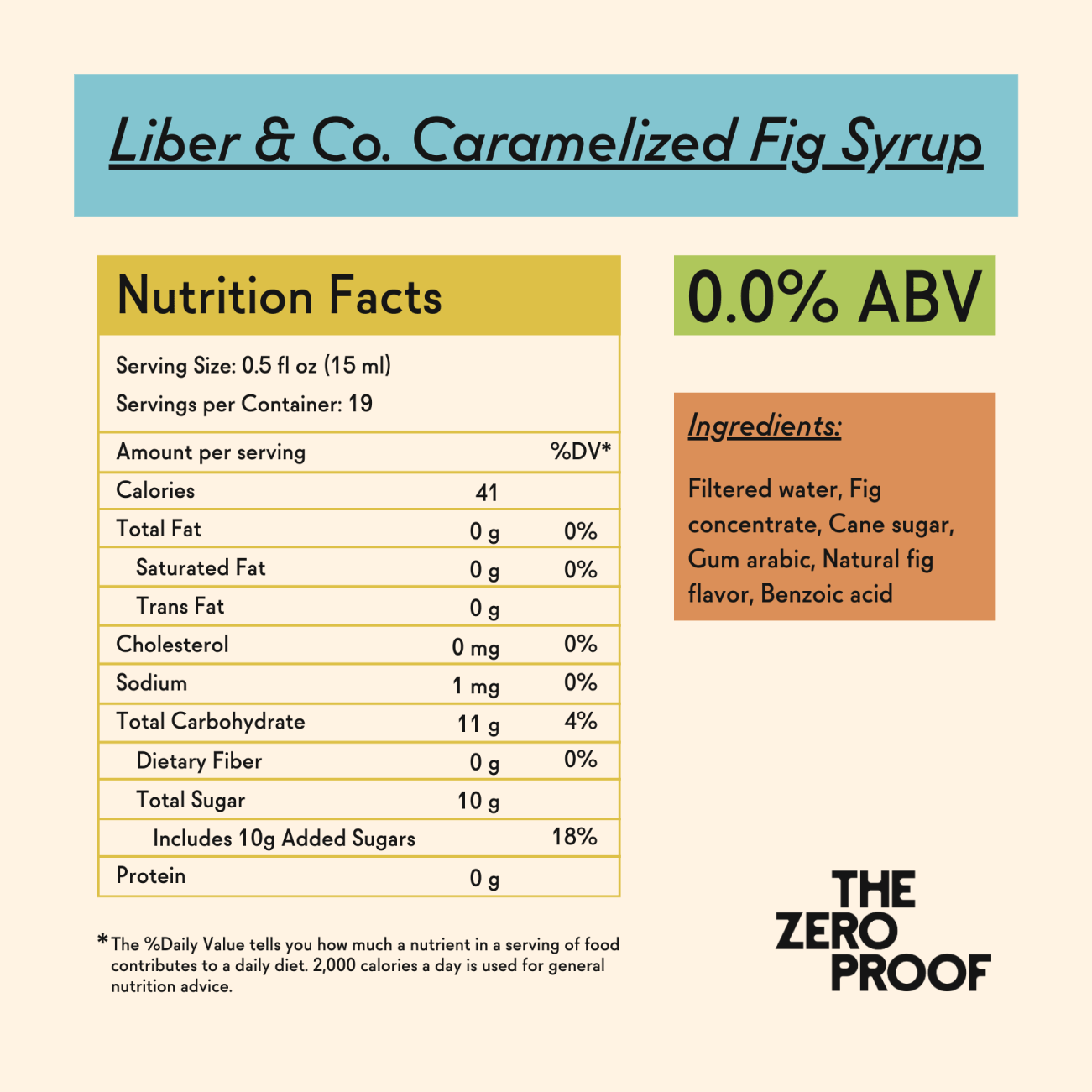 Liber & Co. Caramelized Fig Syrup - 375 mL - The Zero Proof