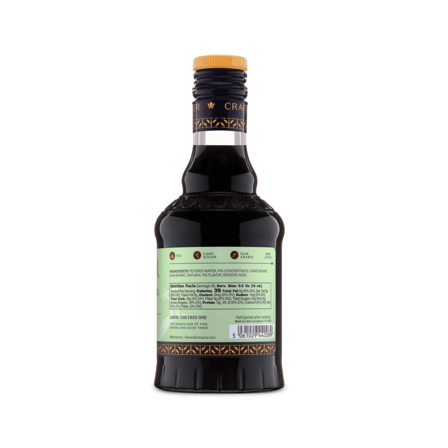 Liber & Co. Caramelized Fig Syrup - 375 mL - The Zero Proof