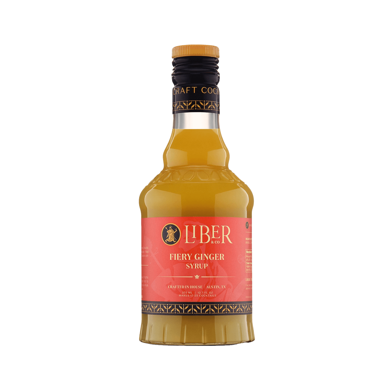 Liber & Co. Fiery Ginger Syrup - 375 mL - The Zero Proof