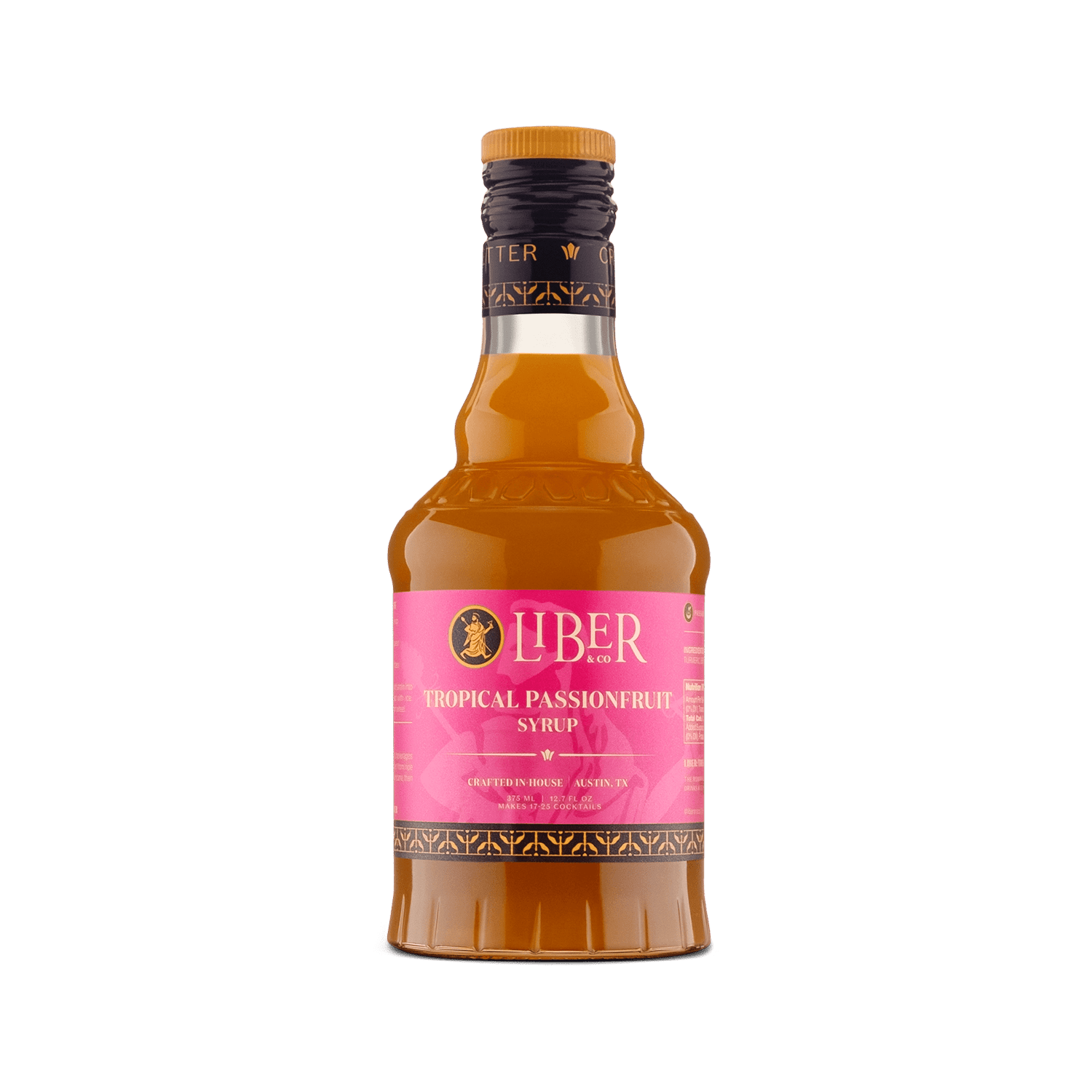 Liber & Co. Tropical Passion Fruit Syrup - 375 mL - The Zero Proof
