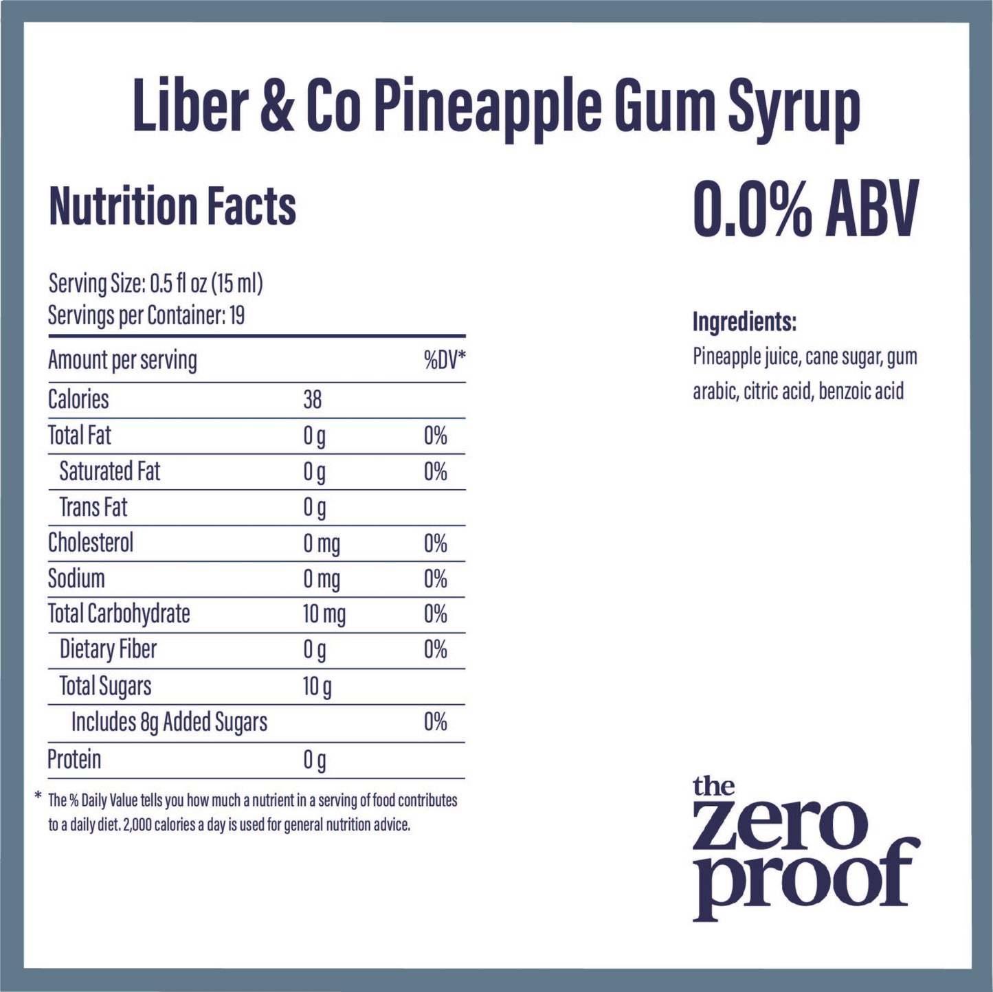 Liber & Co. Pineapple Gum Syrup 9.5 oz