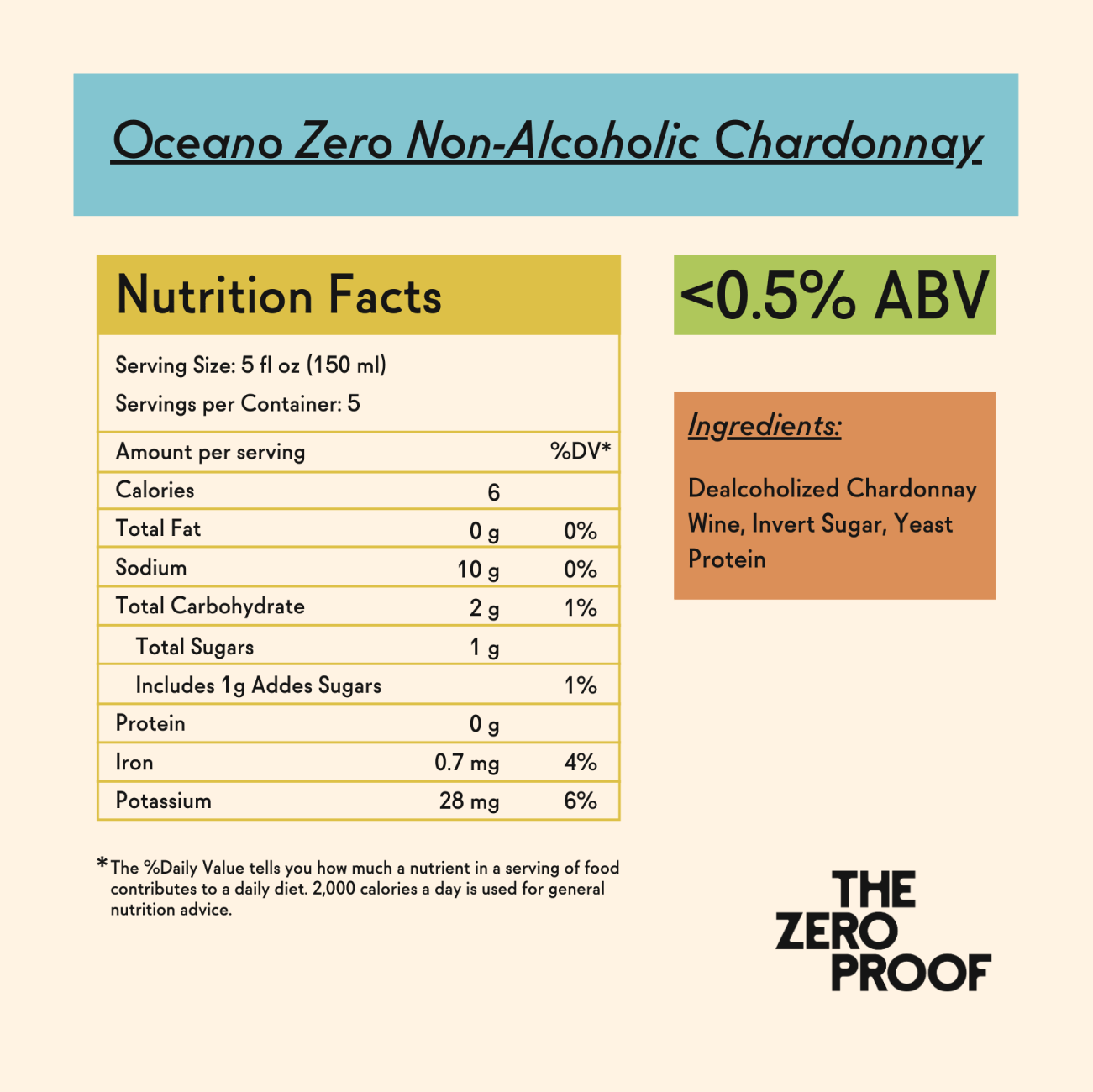 Oceano Zero Non - Alcoholic Chardonnay - The Zero Proof