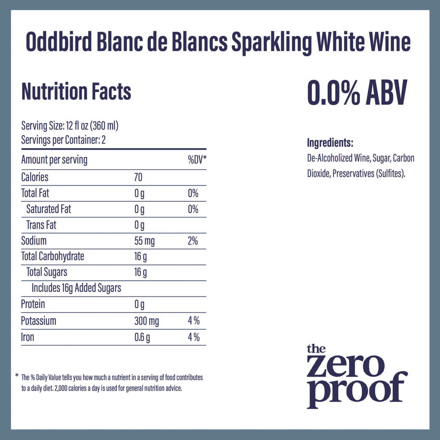 Oddbird Blanc de Blancs Sparkling White Wine