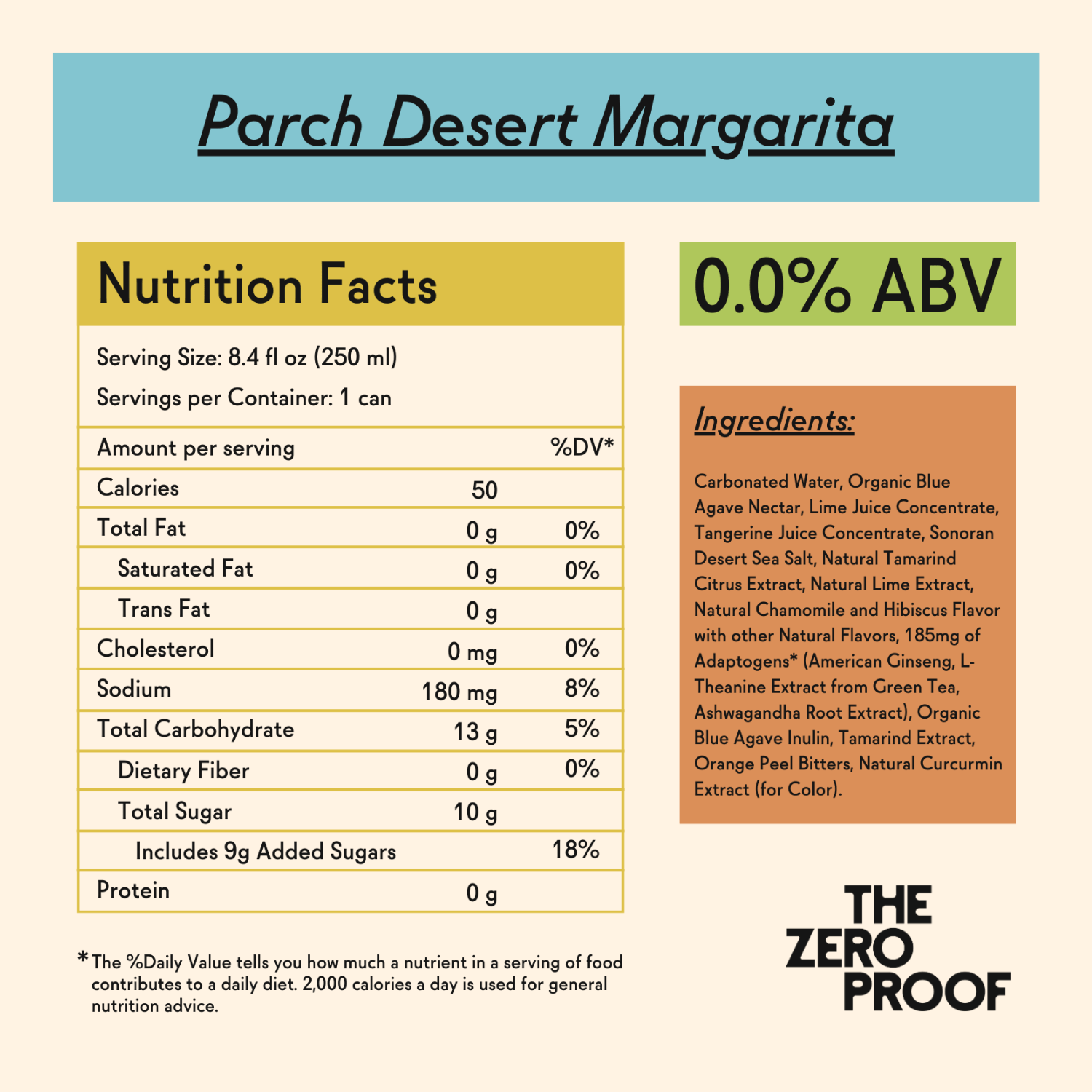 Parch Desert Margarita Cocktail (4 - pack) - The Zero Proof