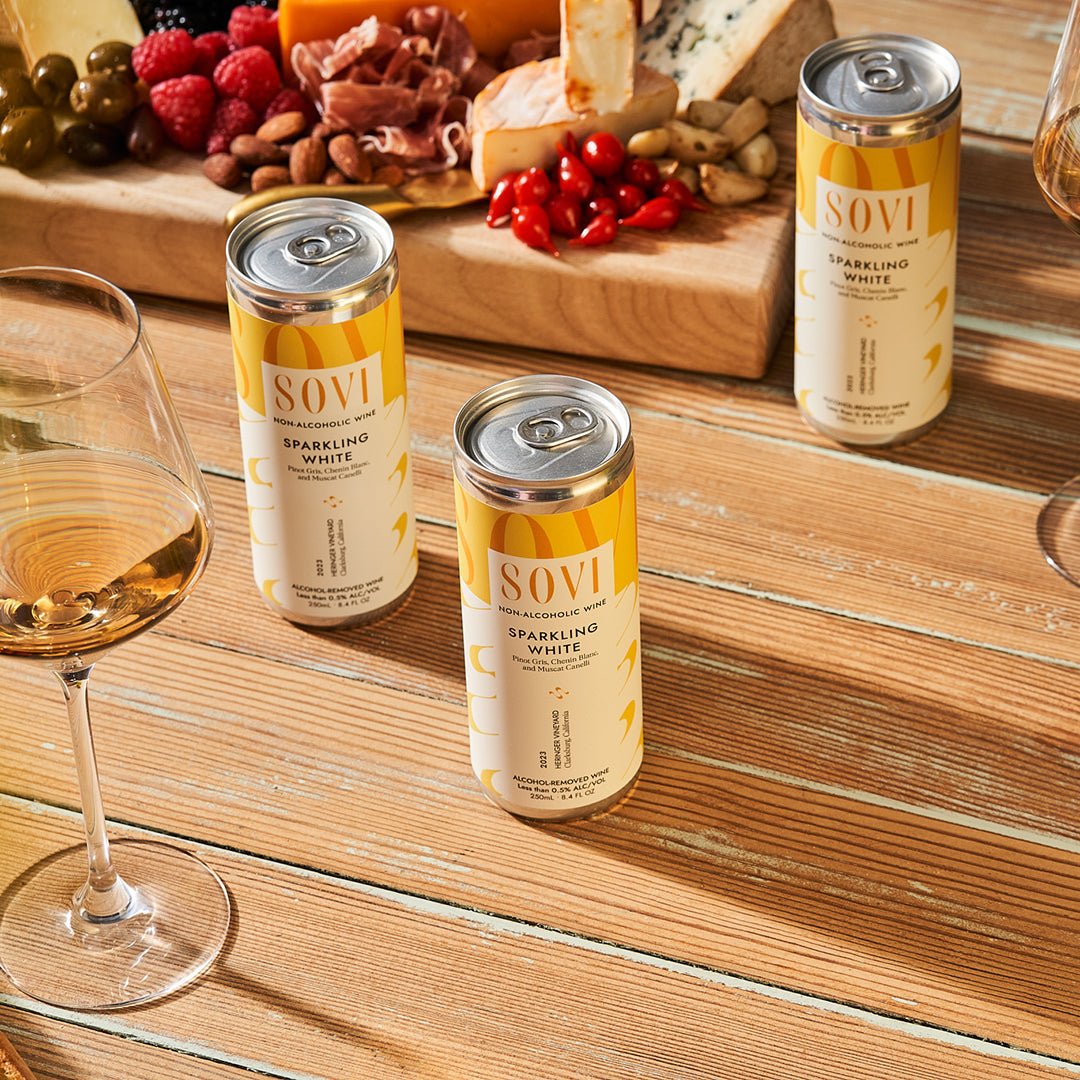 Sovi Sparkling White Wine (4 - pack) - The Zero Proof