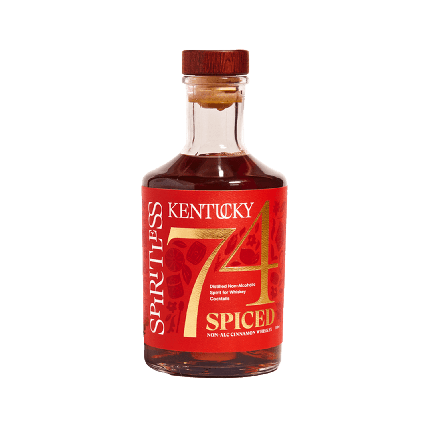 Spiritless Kentucky 74 SPICED Non - Alcoholic Cinnamon Whiskey - The Zero Proof