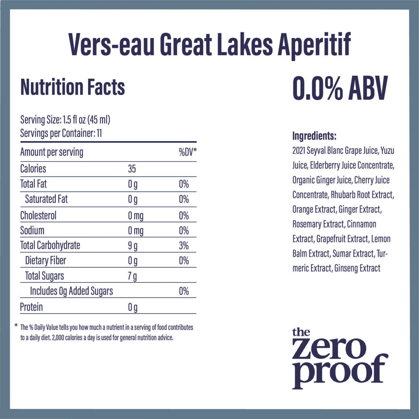 Vers-Eau Great Lakes Apéritif