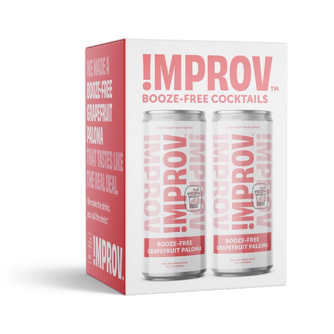 Improv Booze-Free Grapefruit Paloma (4-pack) - zero-proof-shop