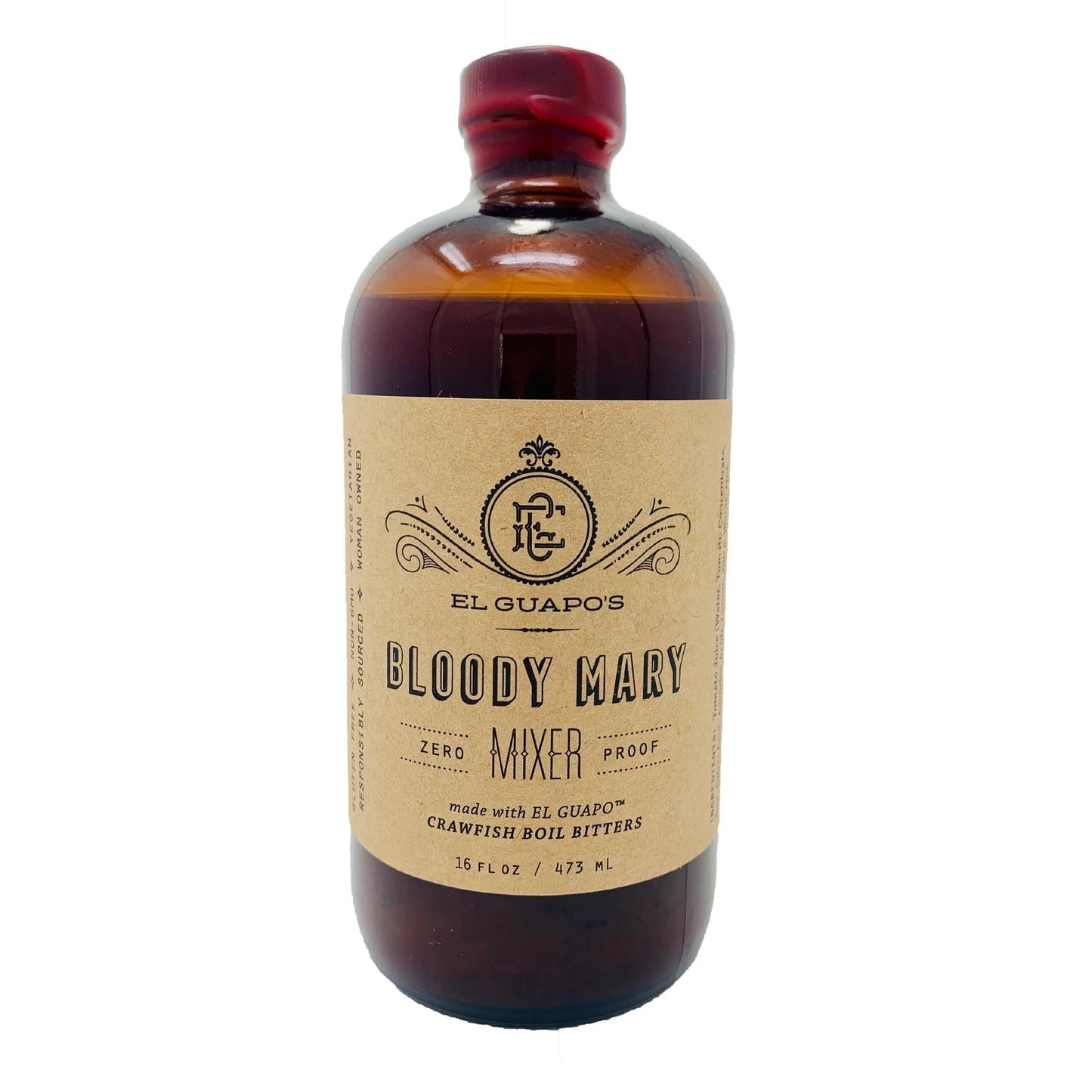 El Guapo Bloody Mary Mixer (16.5 oz) - zero-proof-shop