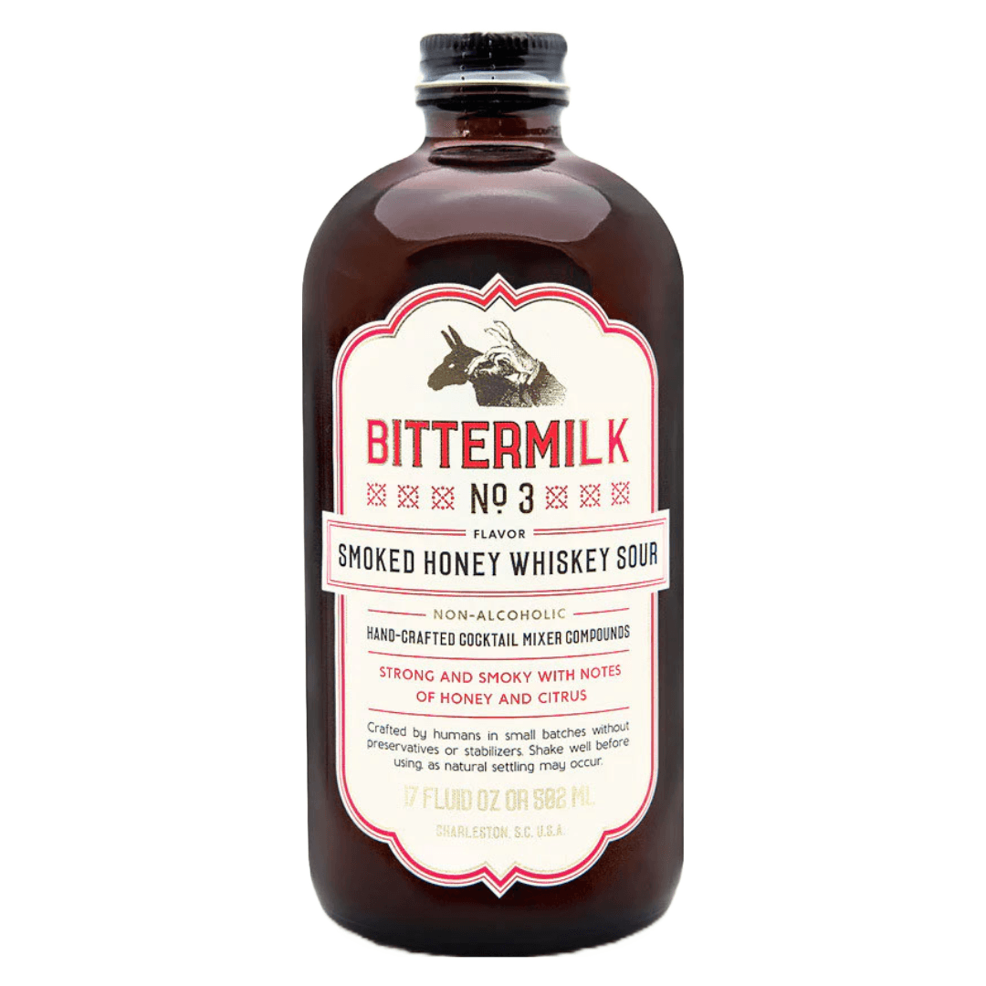 Bittermilk No.3 Smoked Honey Whiskey Sour Cocktail Mixer - 17 fl oz bottle