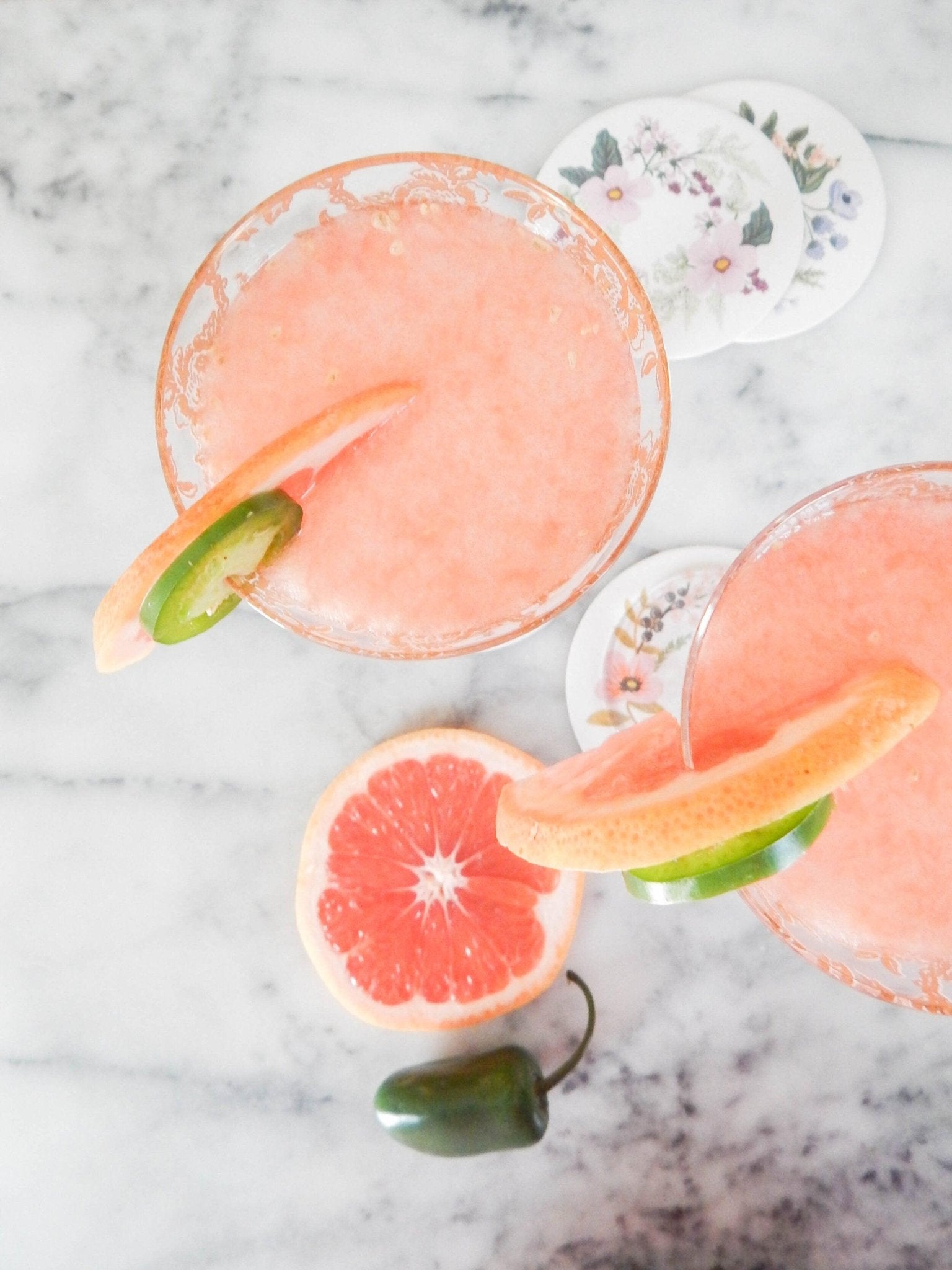 JALAPEÑO GRAPEFRUIT FIZZ - The Zero Proof