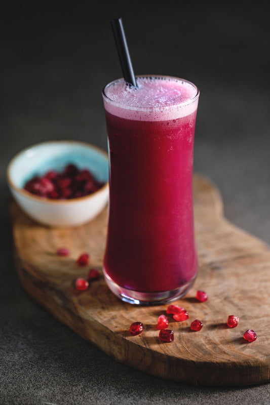Pomegranate Mint Sparkling Water Mocktail Recipe - zero-proof-shop