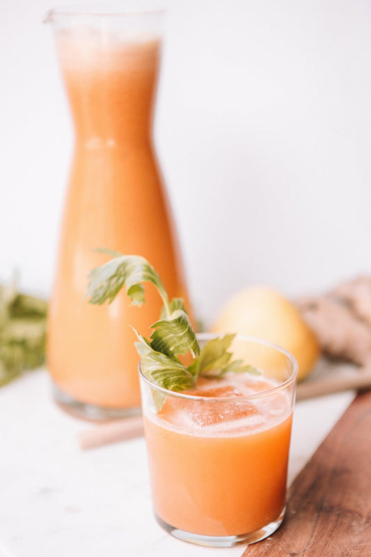 Tangerine, Ruby Red Grapefruit and Ginger Mocktail - zero-proof-shop