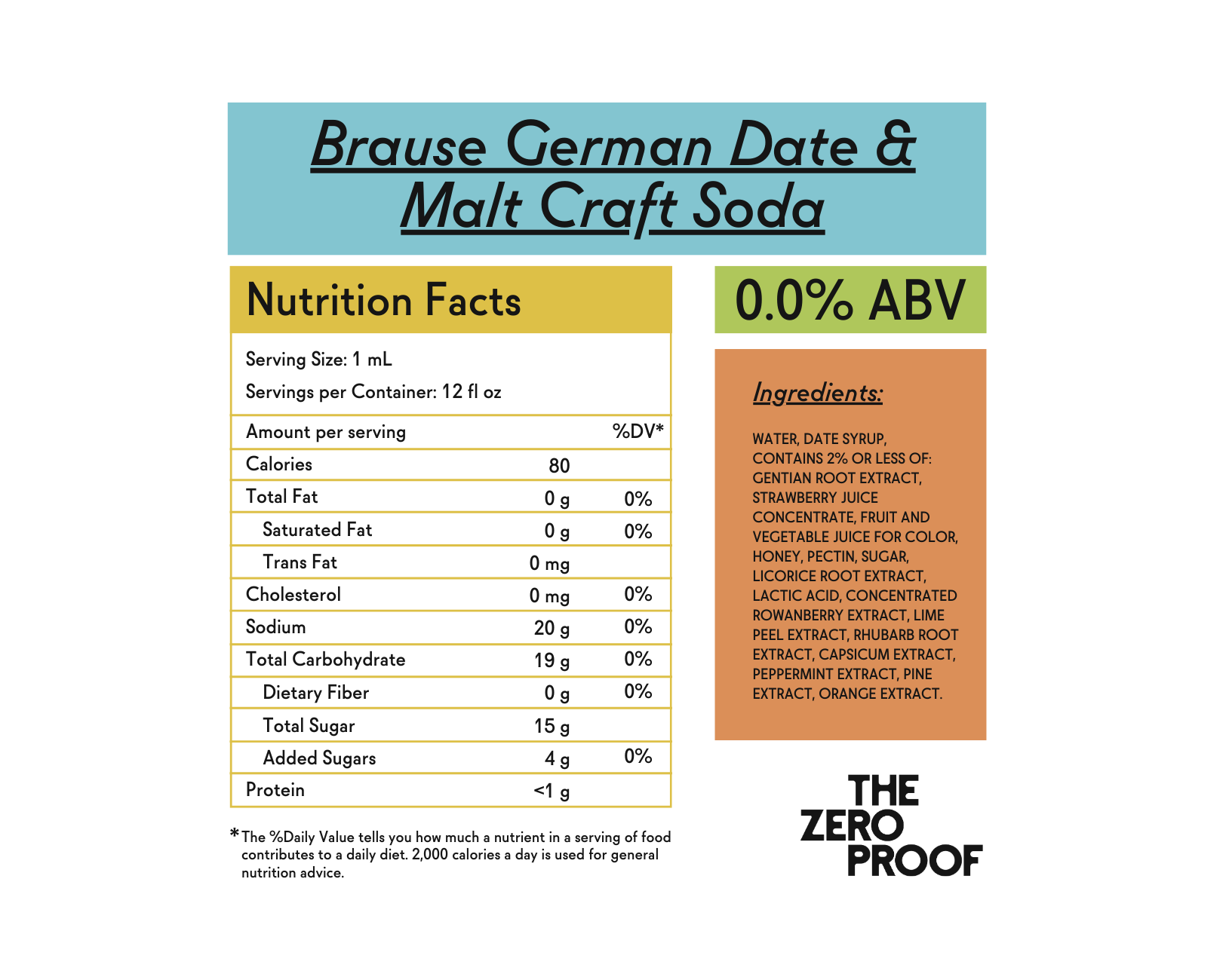 Brause Date & Malt German Craft Soda