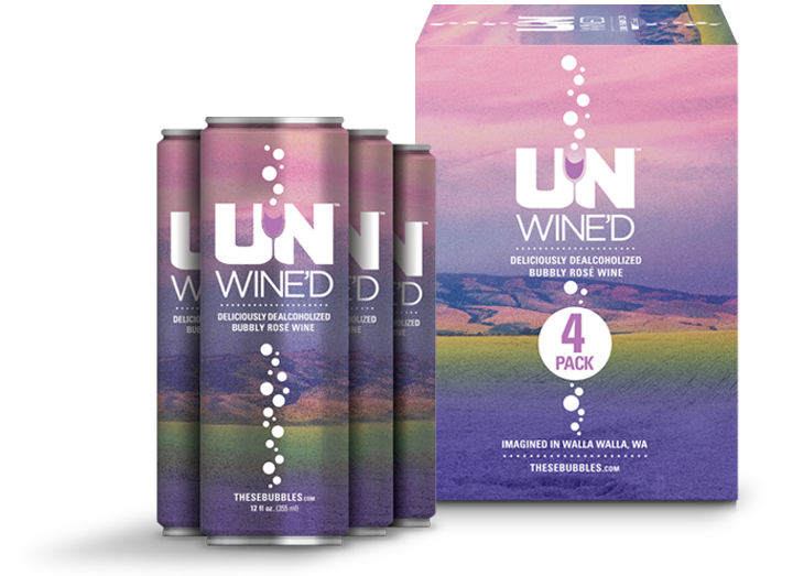UNWINE’D Bubbly Rosé Cans - 4-pack