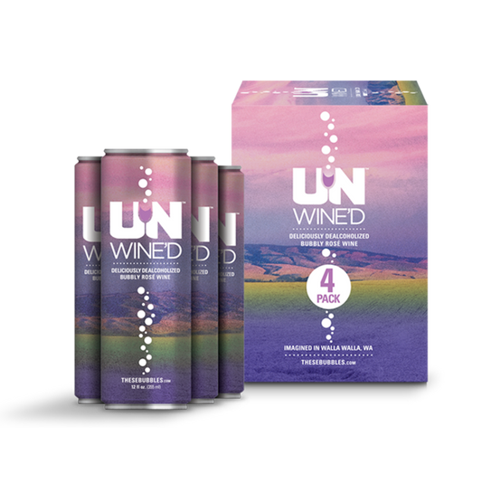 UNWINE’D Non-Alcoholic Bubbly Rosé (4-Pack)