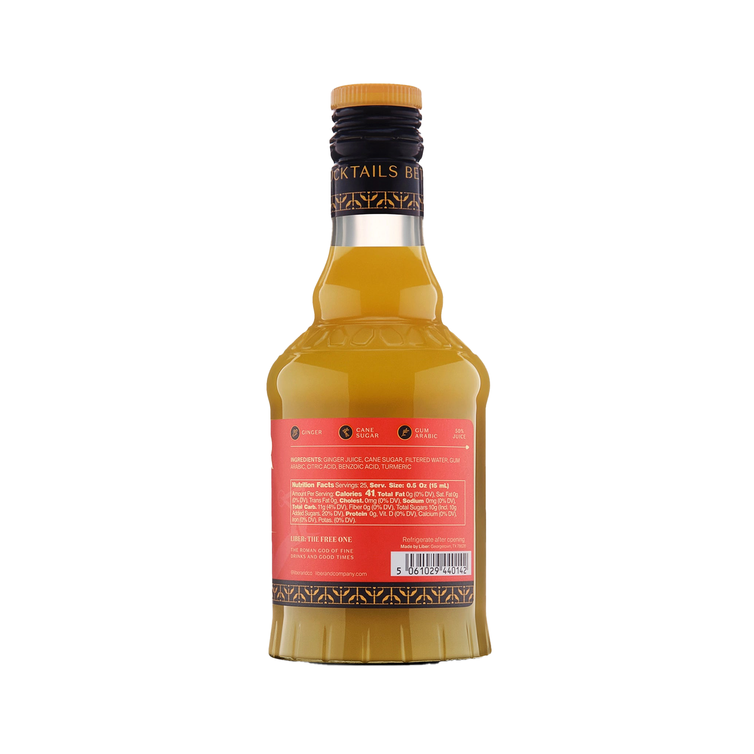 Liber & Co. Fiery Ginger Syrup - 375 mL