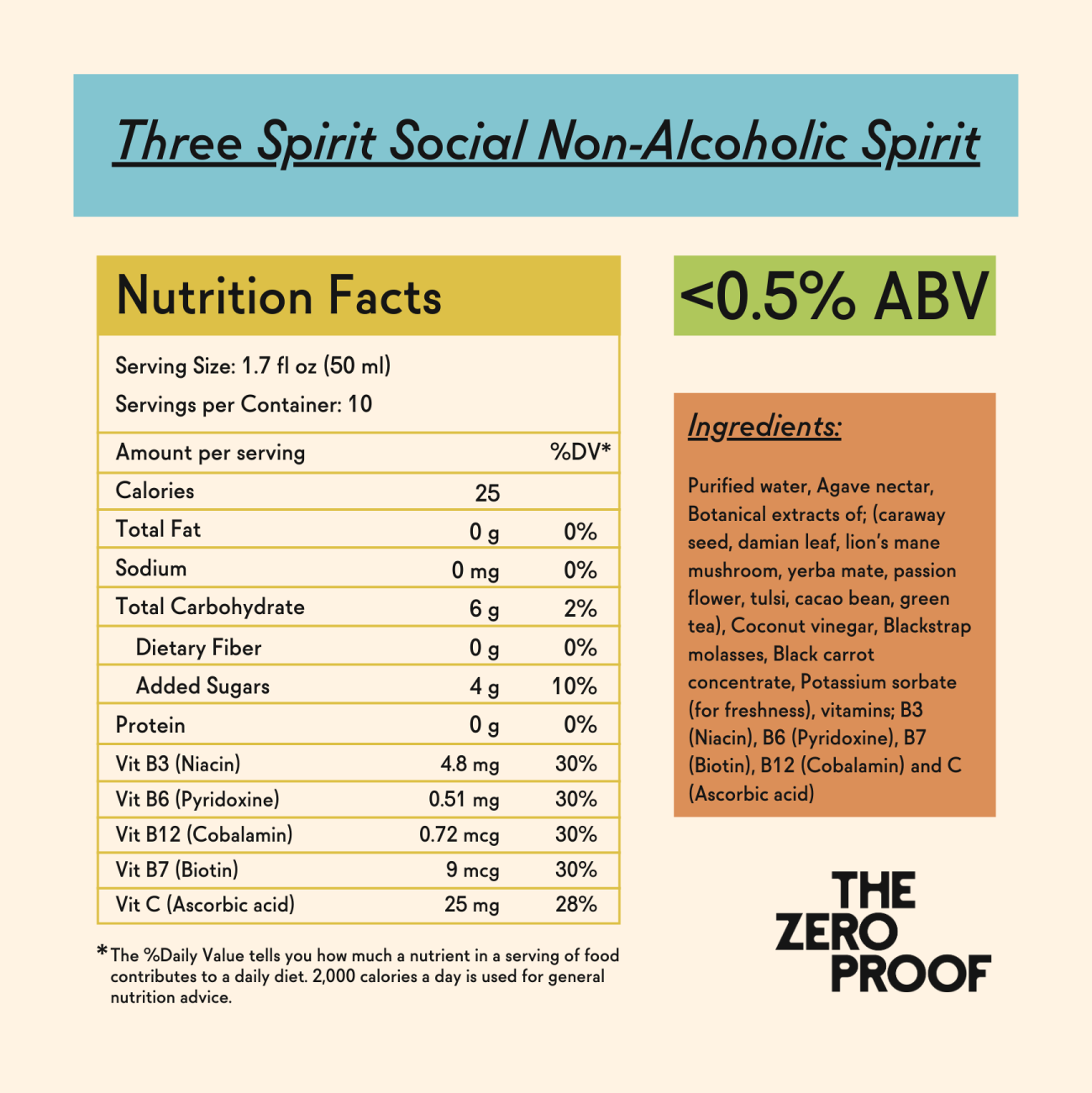 Three Spirit Social Elixir Non-Alcoholic Spirit