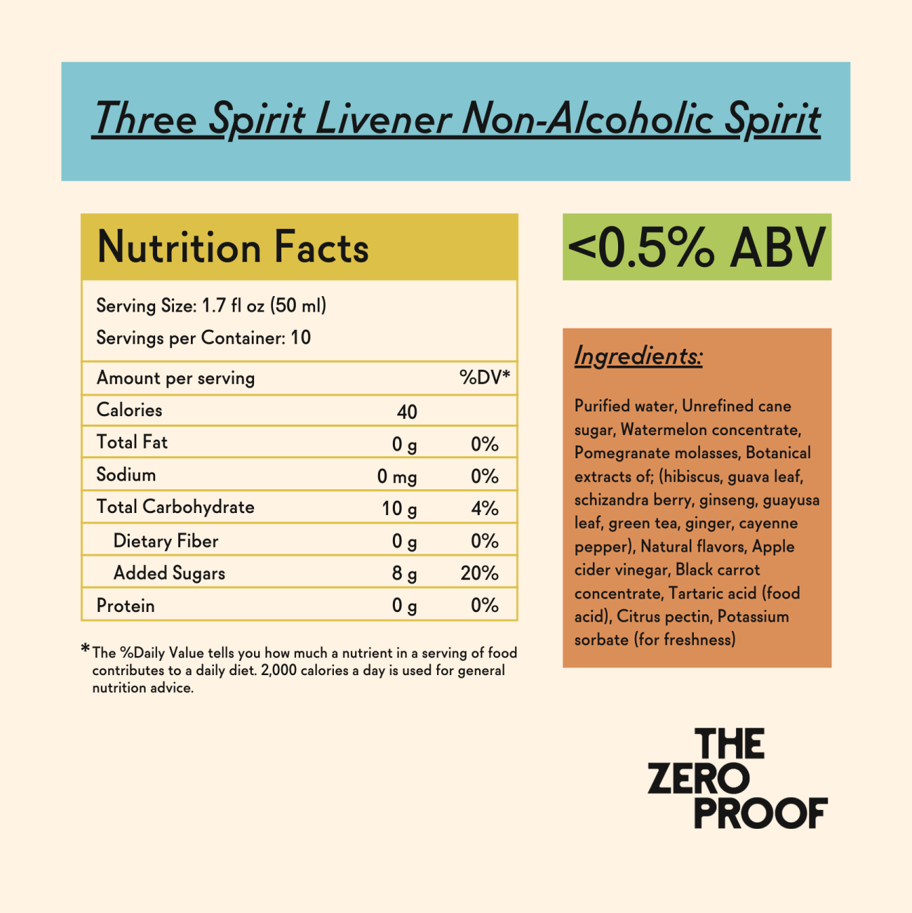 Three Spirit Livener Non-Alcoholic Spirit