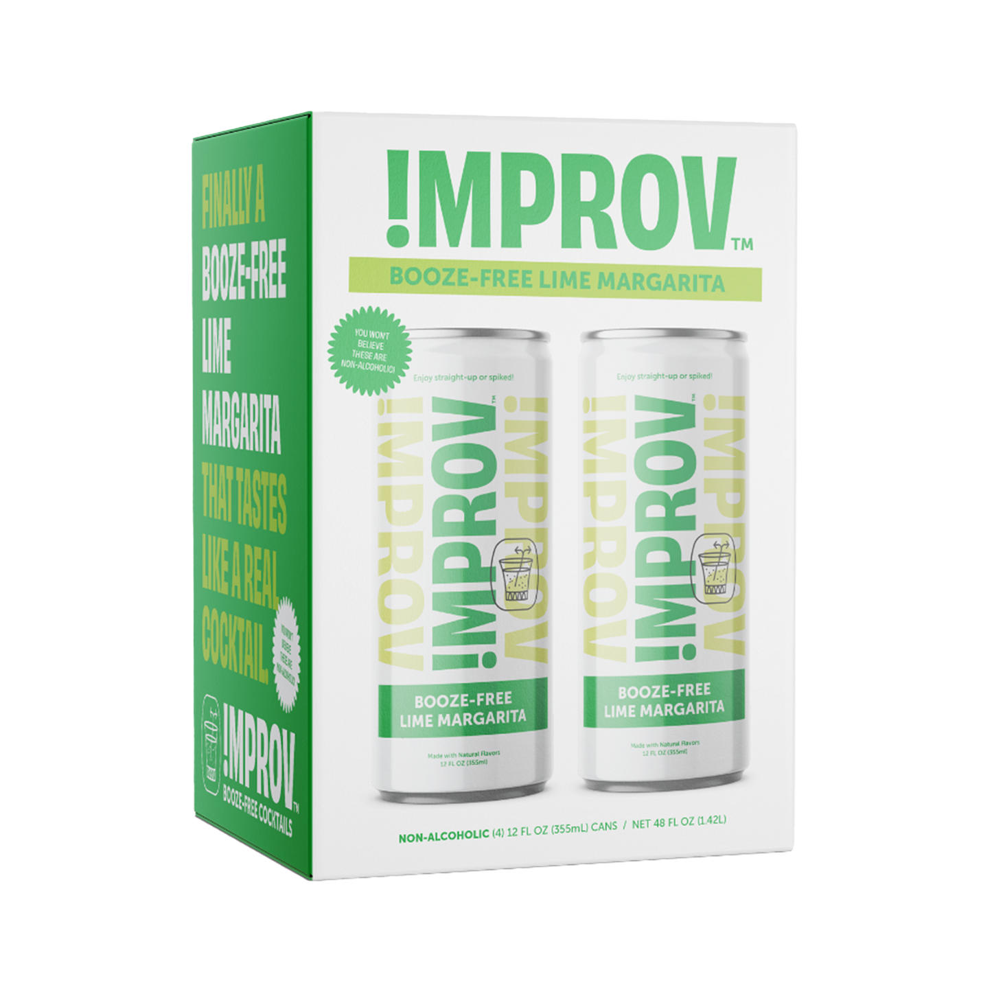 Improv Booze-Free Lime Margarita (4-pack)