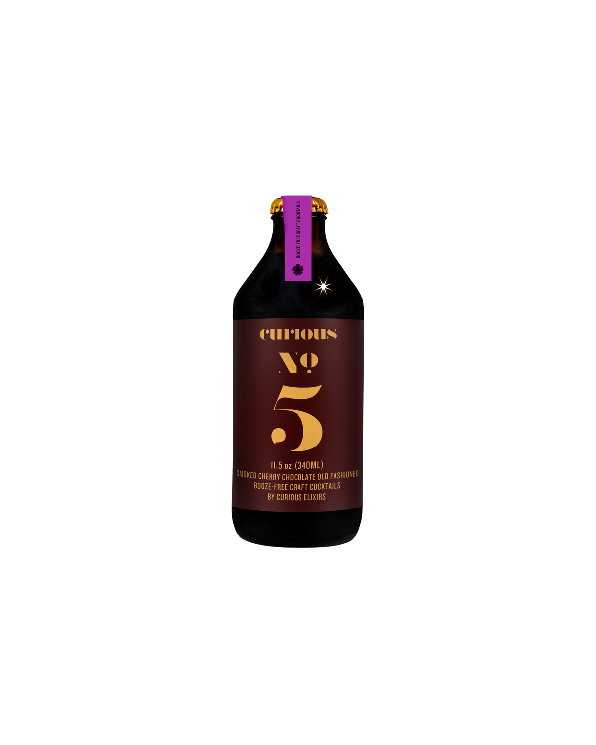 Curious Elixir No. 5 - Smoked Cherry Chocolate Non-Alcoholic Old Fashioned