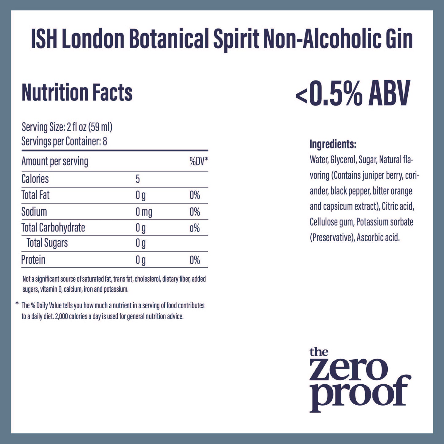 ISH London Botanical Spirit Non-Alcoholic Gin