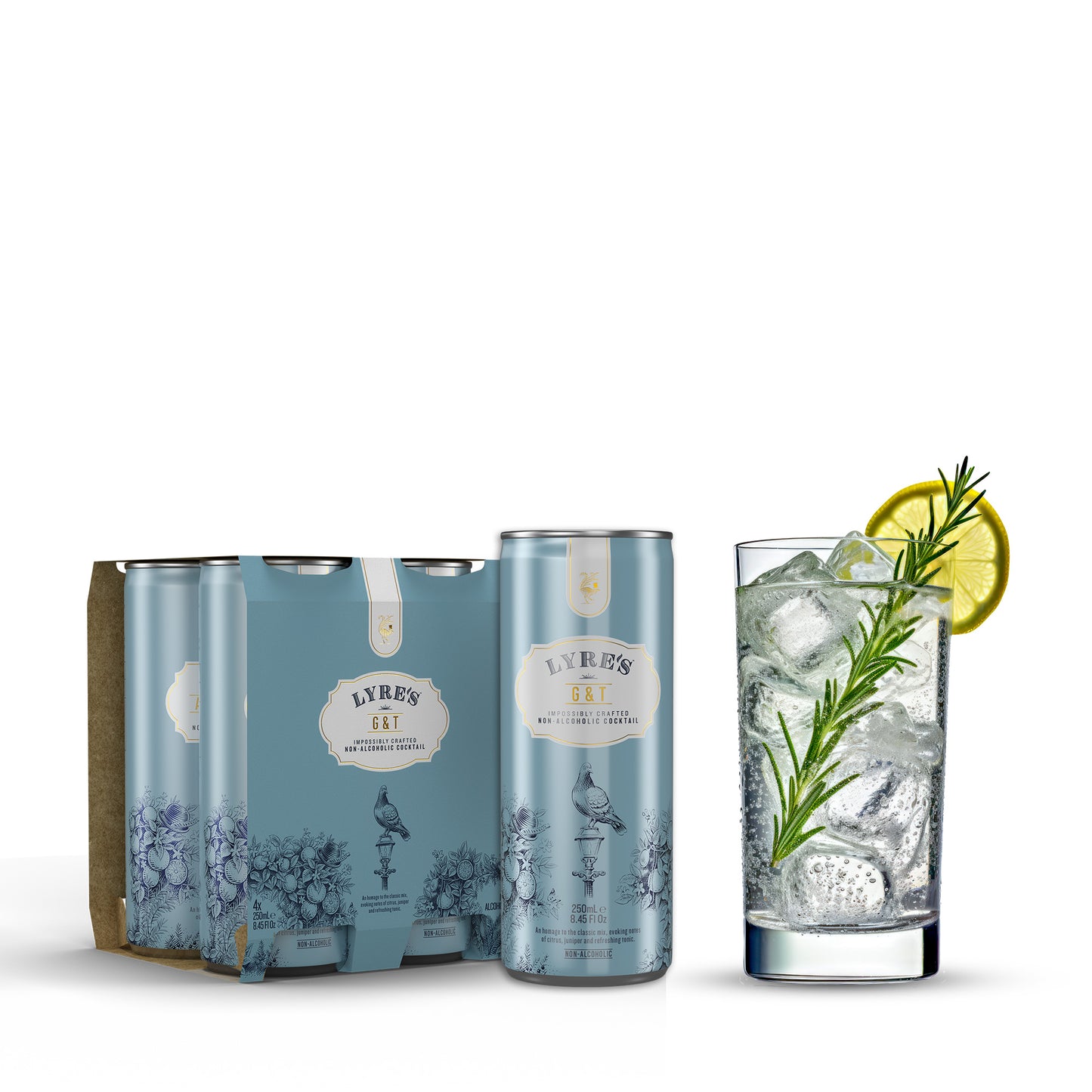 Lyre's Non-Alcoholic Gin & Tonic (4-Pack)