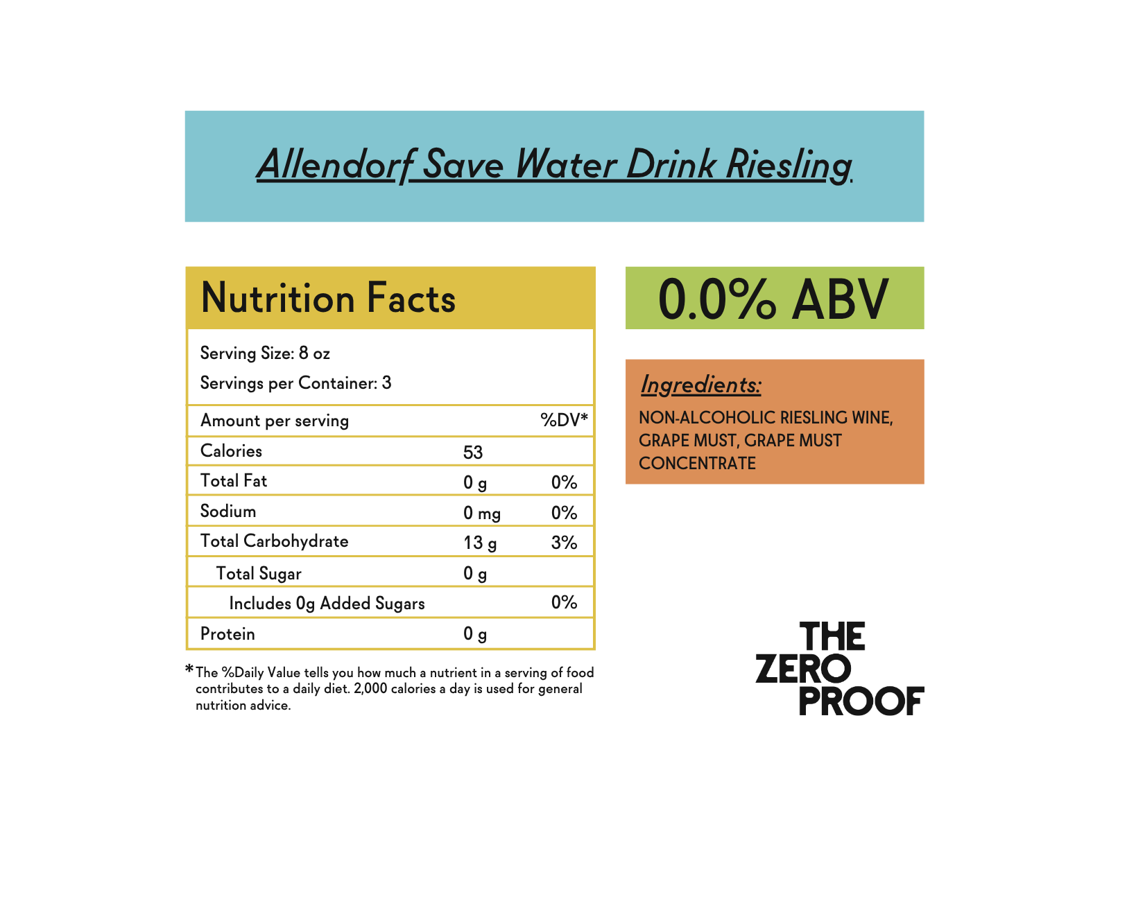 Allendorf Save Water Drink Riesling