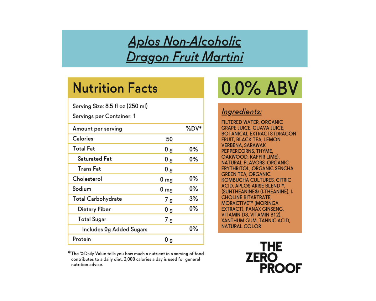 Aplos Non-Alcoholic Dragon Fruit Martini