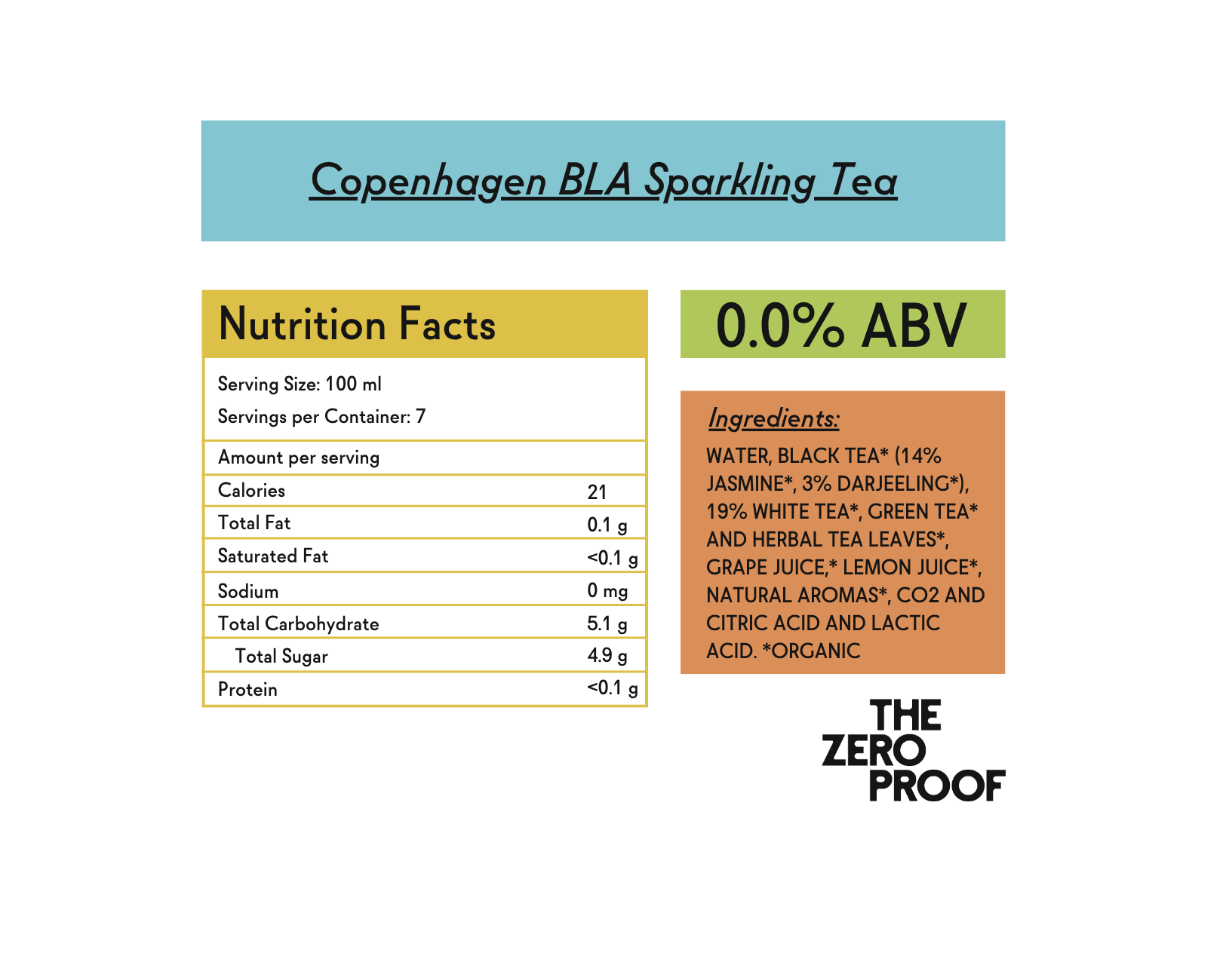 Copenhagen BLÅ Sparkling Tea