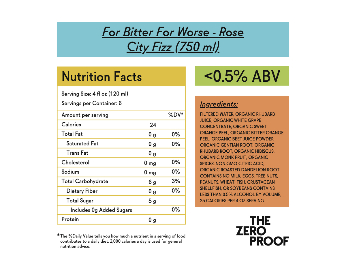 For Bitter For Worse - Rose City Fizz
