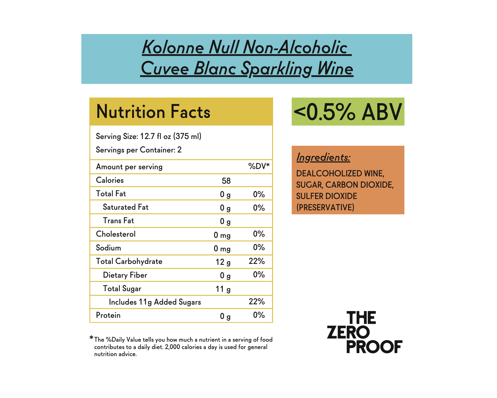 Kolonne Null Non-Alcoholic Cuvee Blanc Sparkling