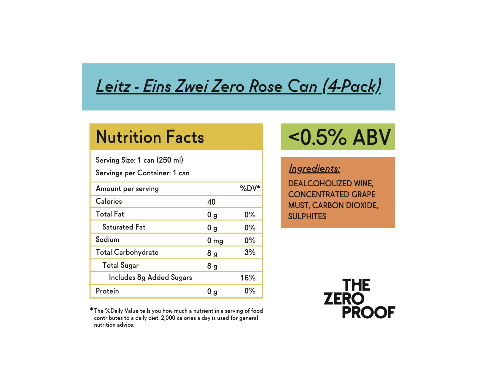 Leitz Eins Zwei Zero Non-Alcoholic Sparkling Rosé (4-Pack)