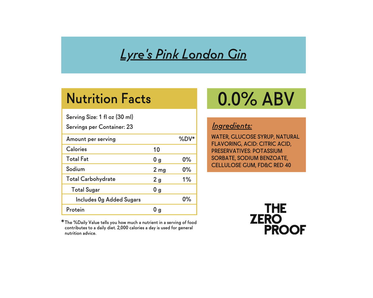 Lyre's Non-Alcoholic Pink London Gin