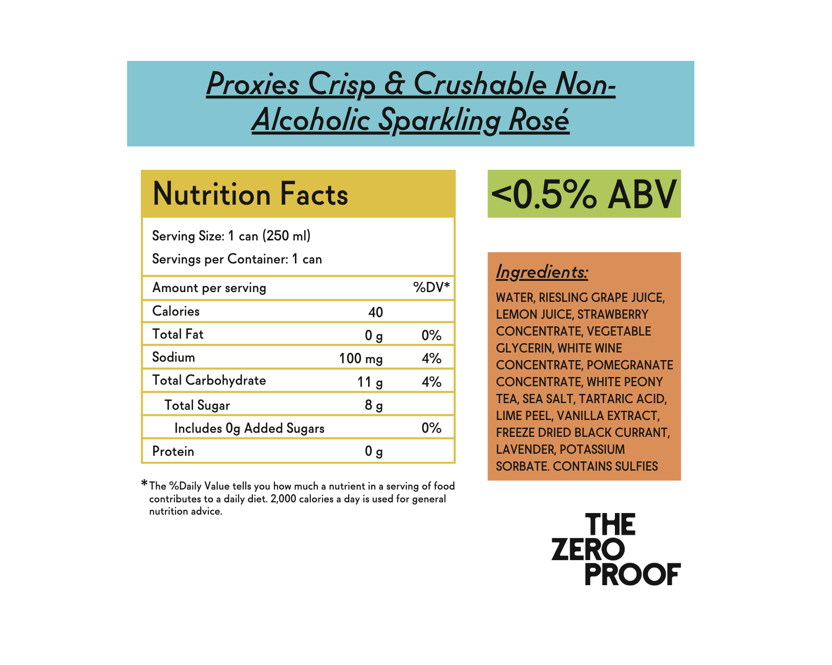 Proxies Crisp & Crushable Non-Alcoholic Sparkling Rosé
