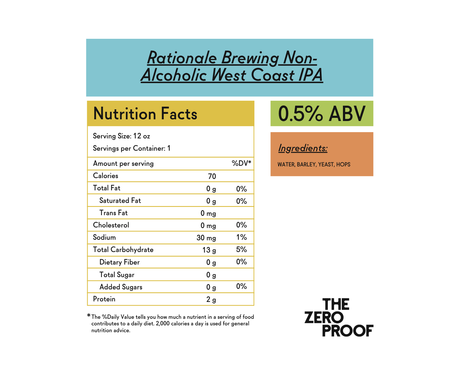 Rationale Brewing Non-Alcoholic West Coast IPA