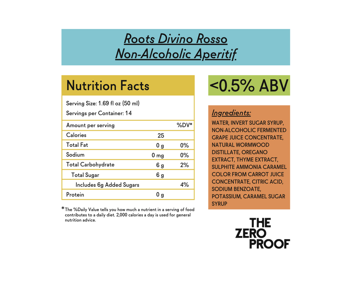 Roots Divino Rosso Non-Alcoholic Aperitif