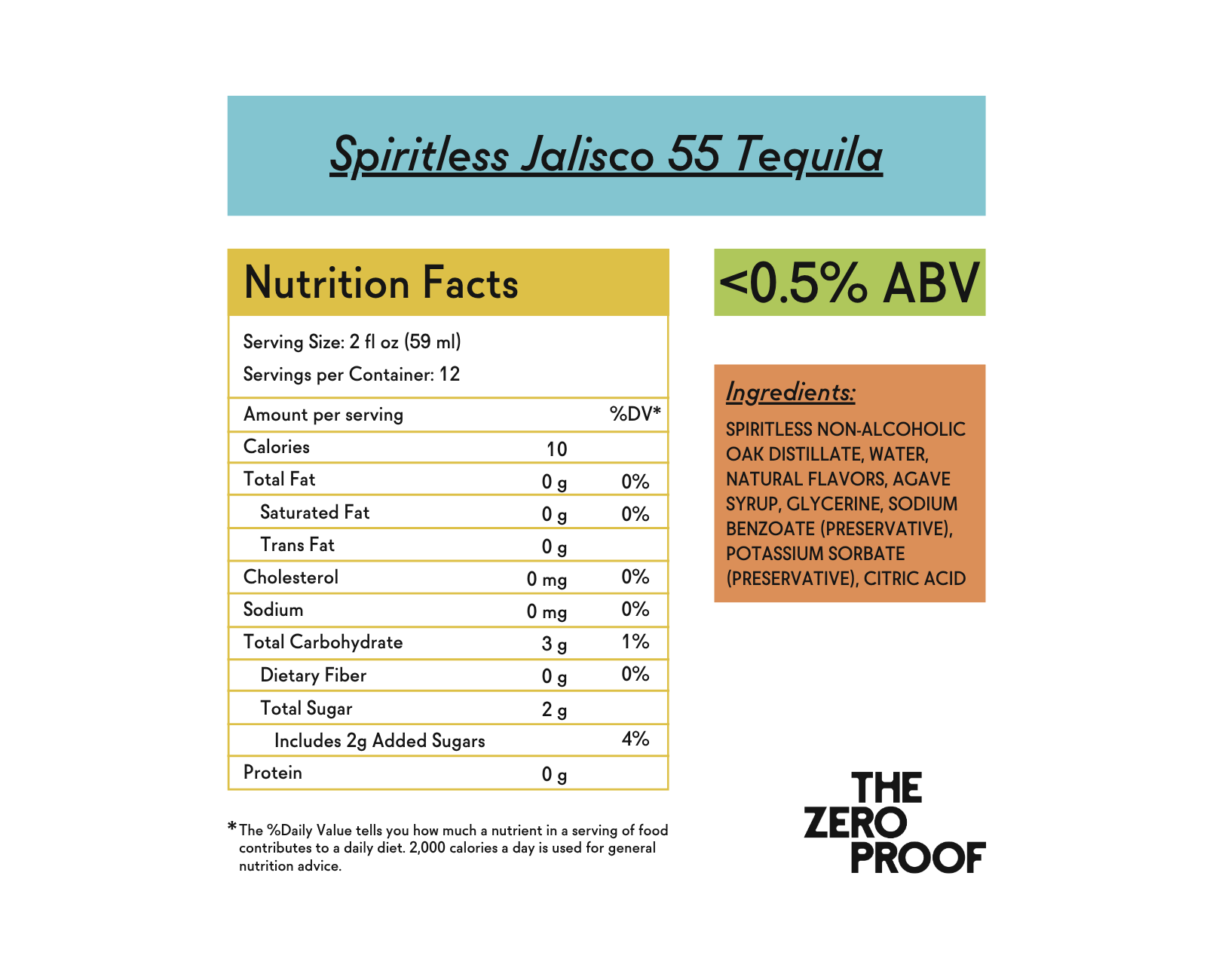 Spiritless Jalisco 55 Non-Alcoholic Tequila
