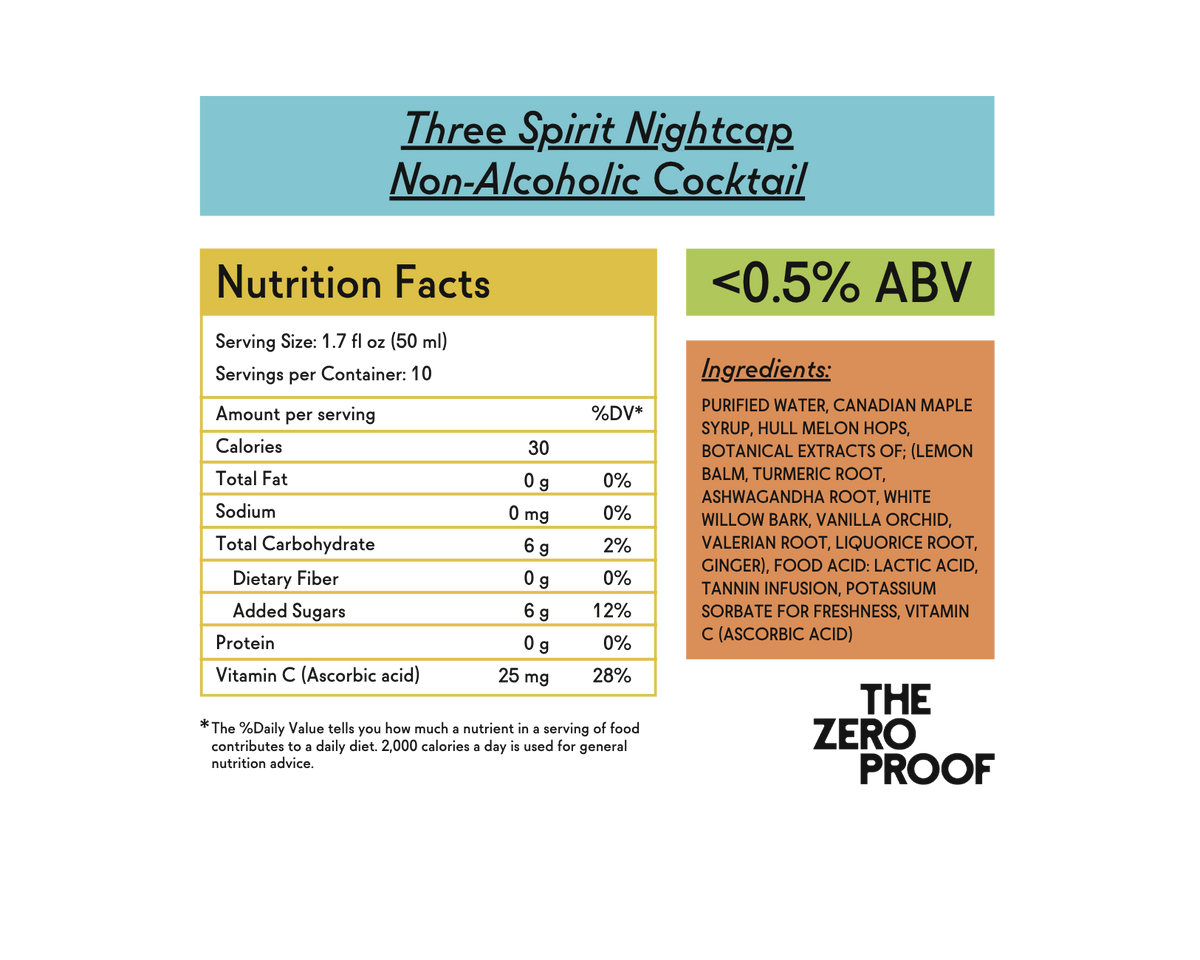 Three Spirit Nightcap Non-Alcoholic Cocktail